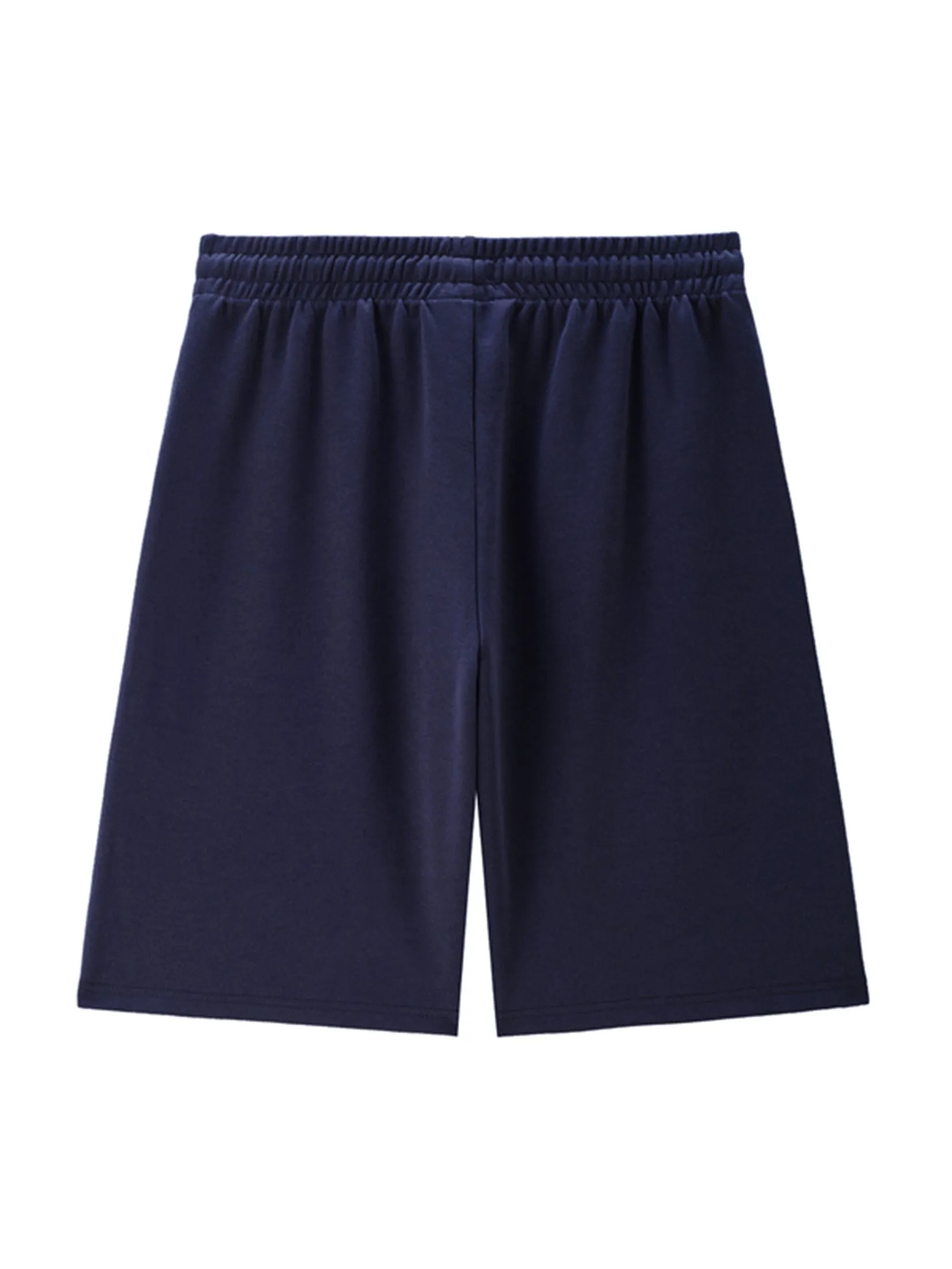 GIORDANO Men's Drawstring elastic waist shorts (Online Exclusive) Signature Navy