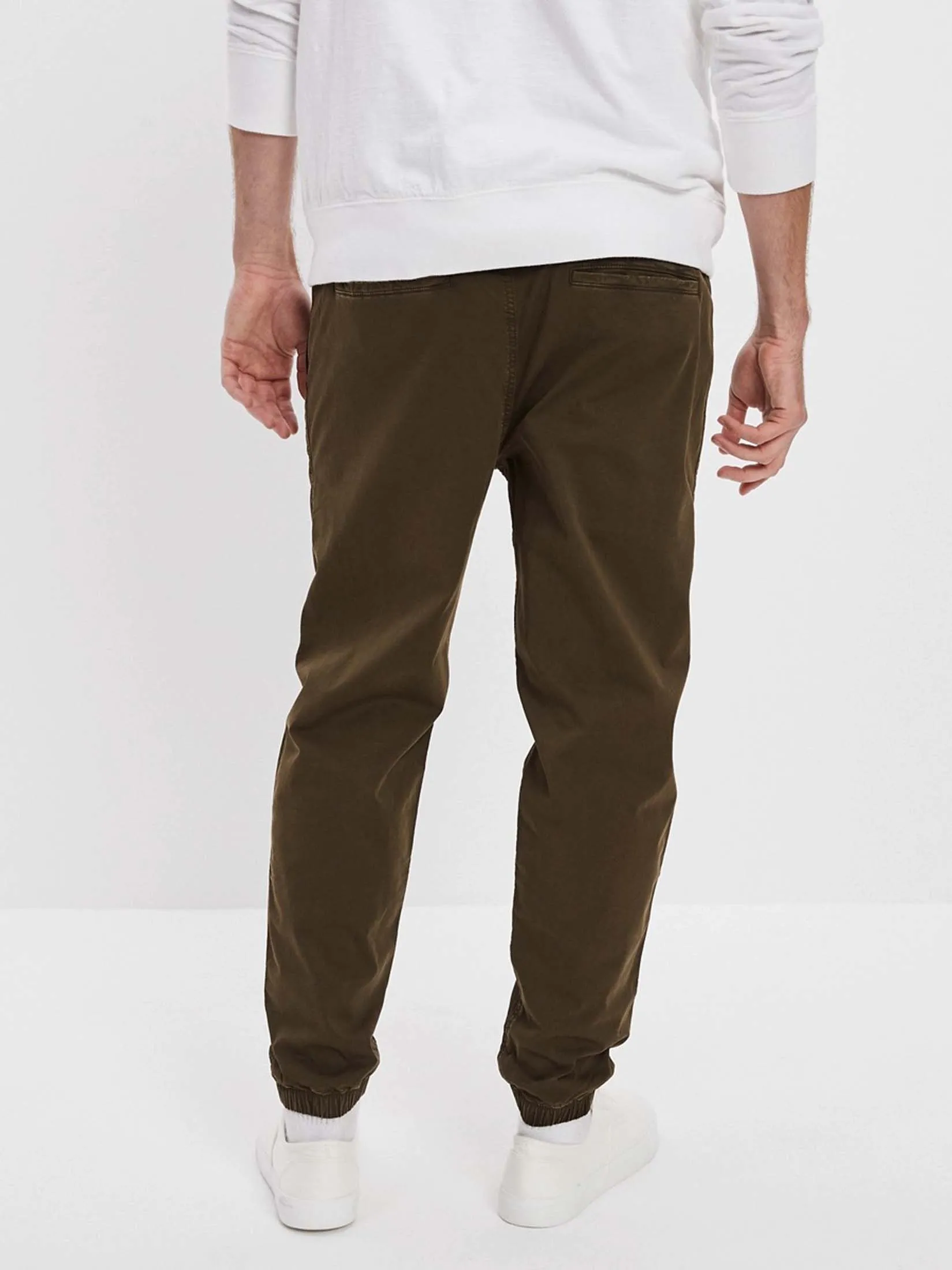 AMERICAN EAGLE MEN 4571 XAVIER TWILL JOGGER 300 GREEN