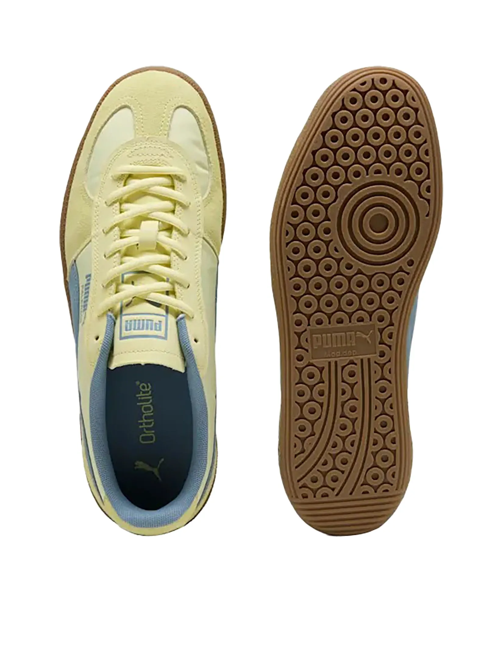 PUMA Unisex Sneakers Palermo Pop Gold Moon-Native Blue