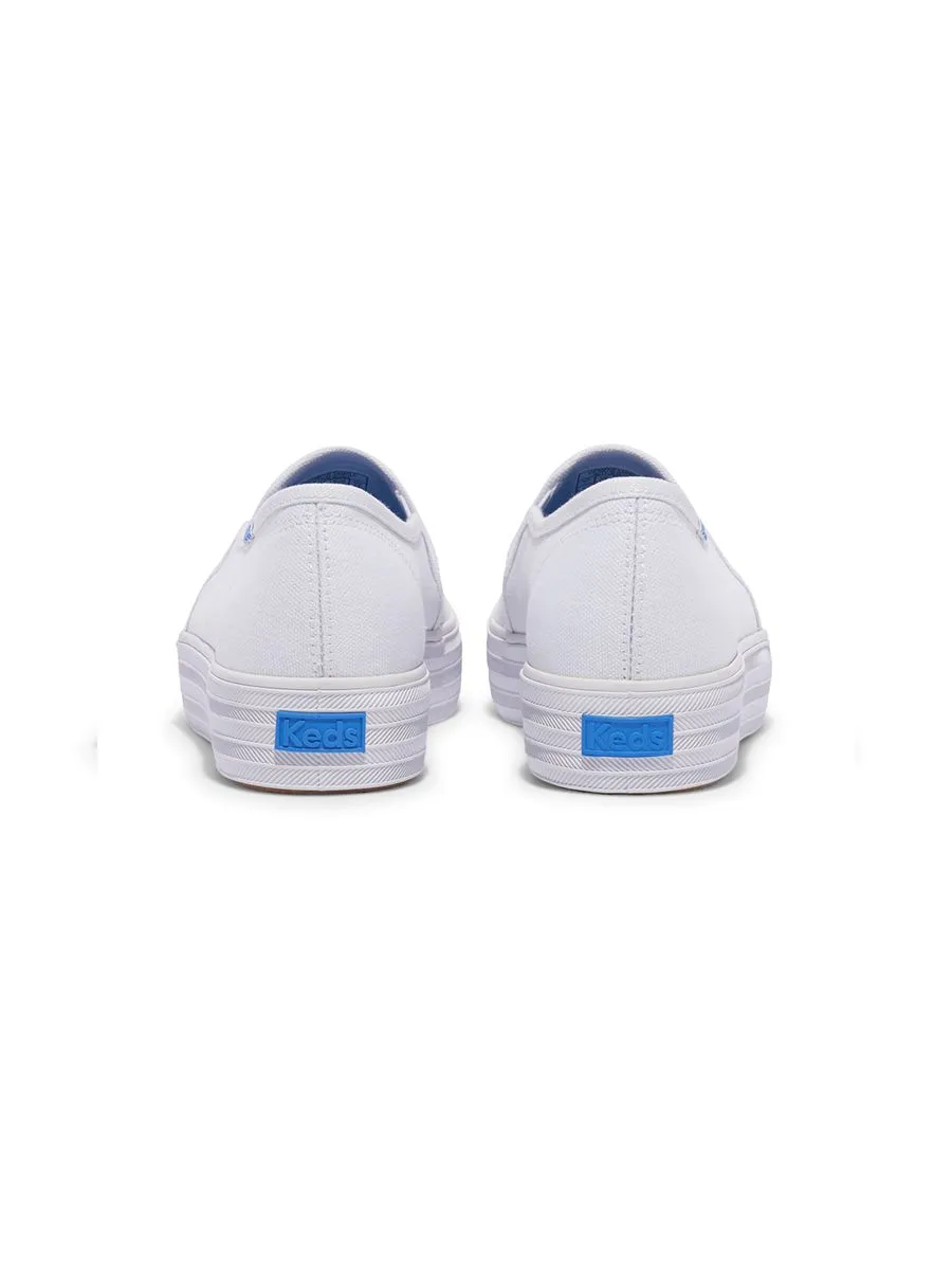 KEDS Women Triple Decker Canvas White