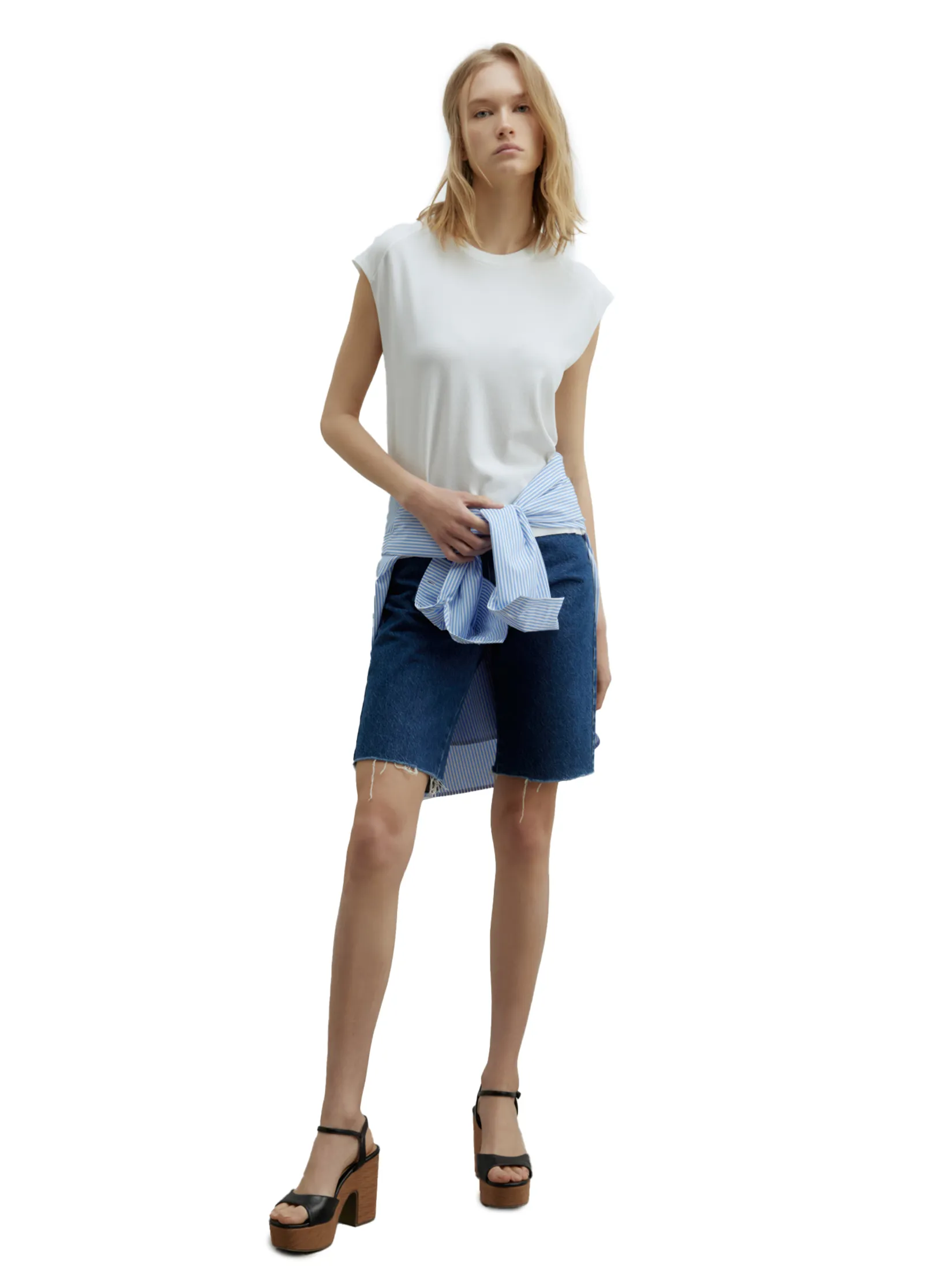 SFERA Women T-Shirt Sleeveless Liso Manga Sisa