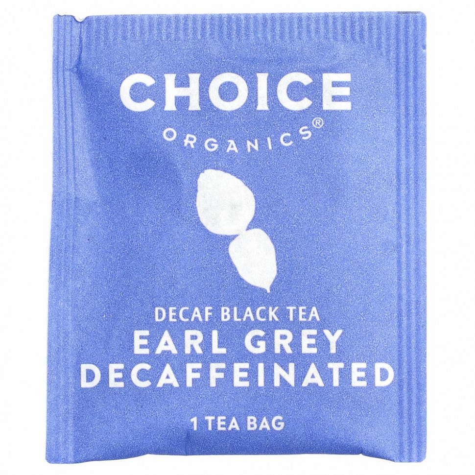 Choice Organic Teas, Black Tea, Organic Decaffeinated Earl Grey, Decaf, 16 Tea Bags, 1.12 oz (32 g)