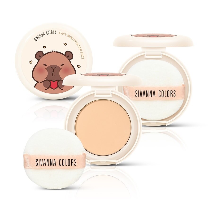 #Sivanna Colors Capy Powder Pact 01 - 01 Light Beige
