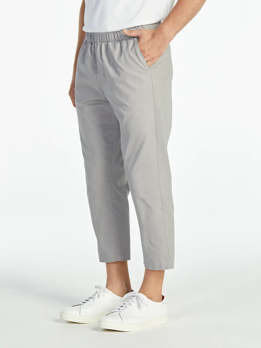 ELLE HOMME MEN ELASTIC WAIST PANTS W8Q001GY - GREY