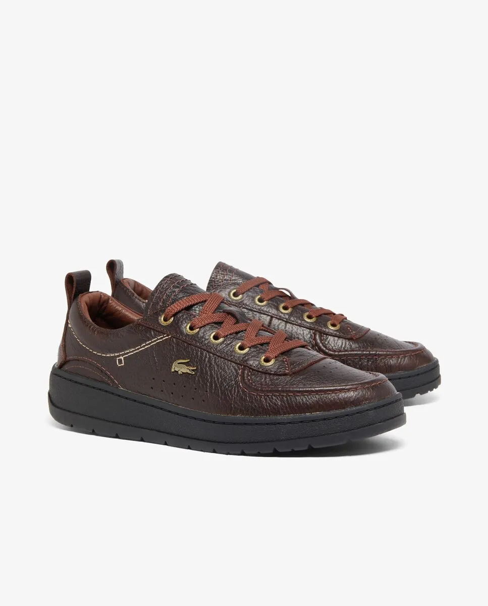 LACOSTE Men’s Umpire Leather Sneakers Brown