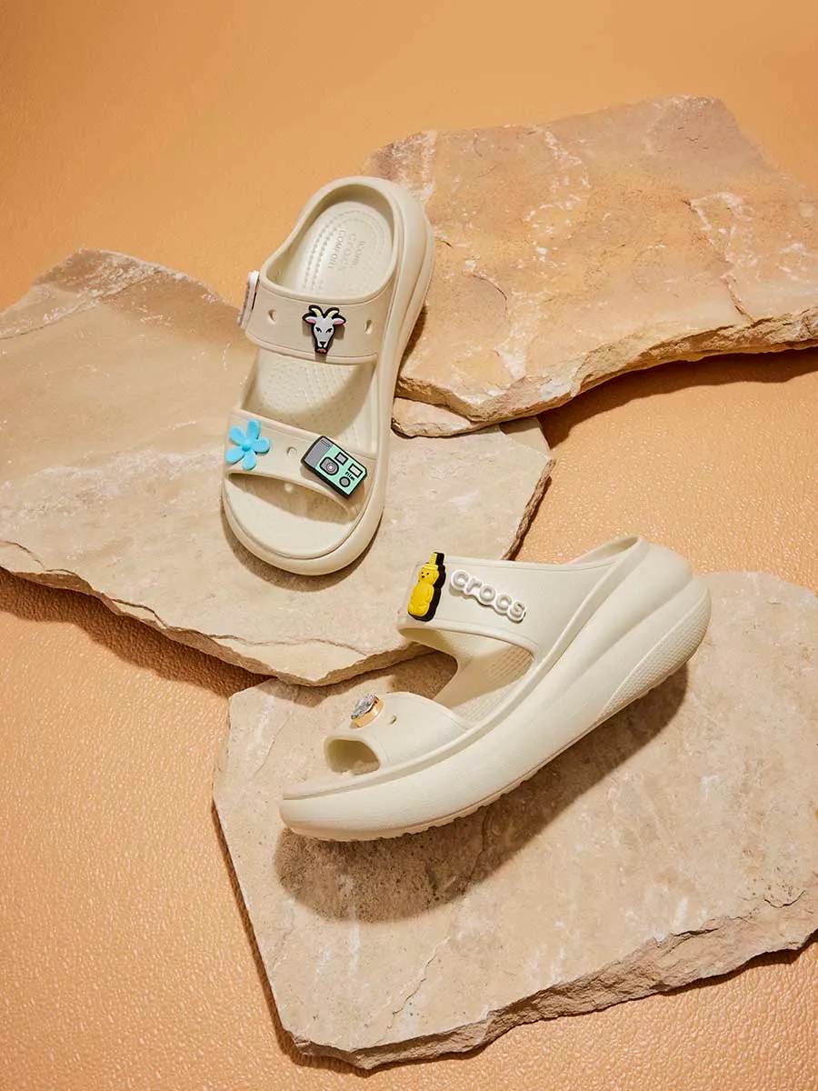 CROCS CREAM CROCS Crush Unisex Sandals