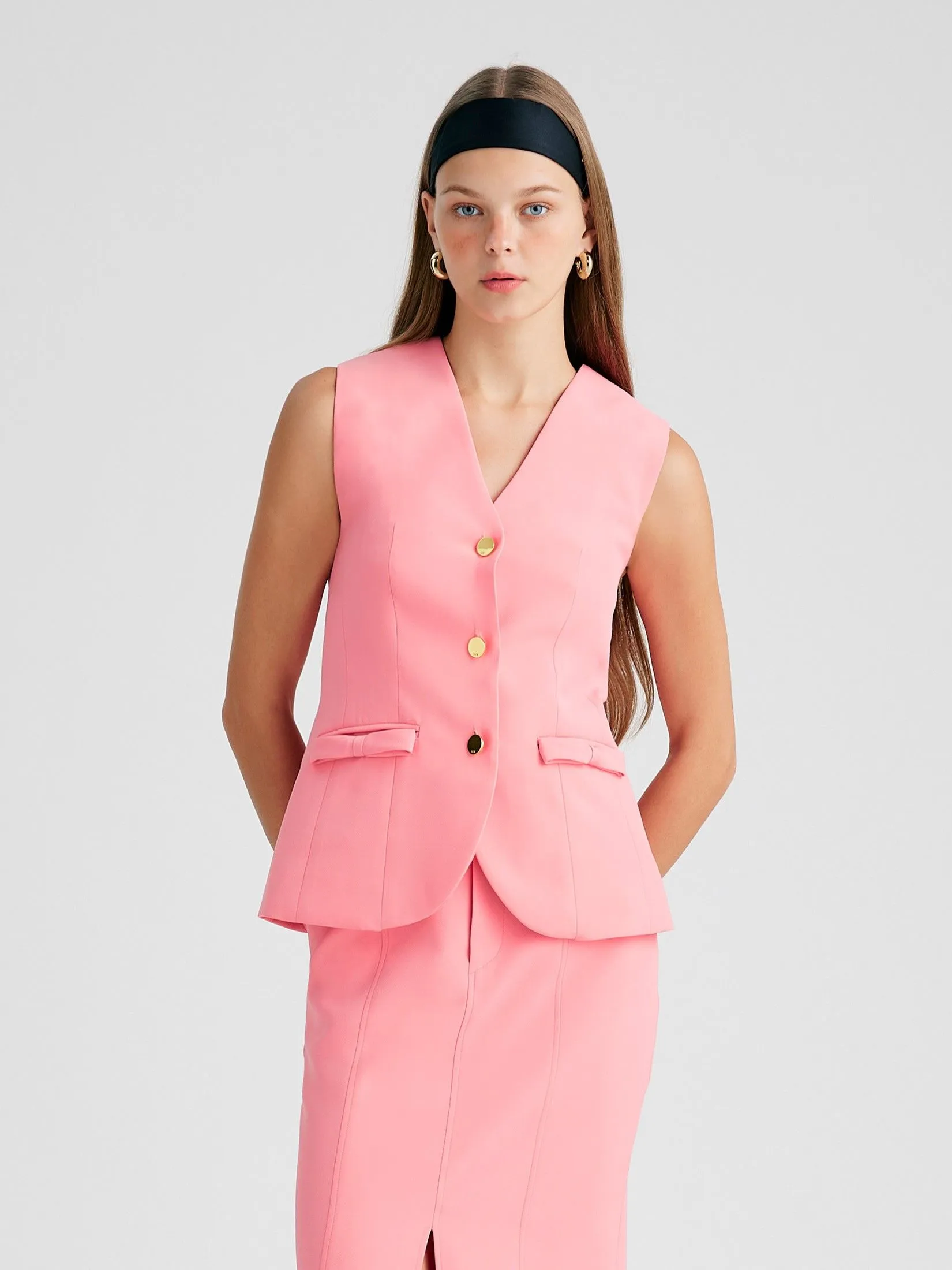 ASV (AW24)Ameena Women Vest Peach