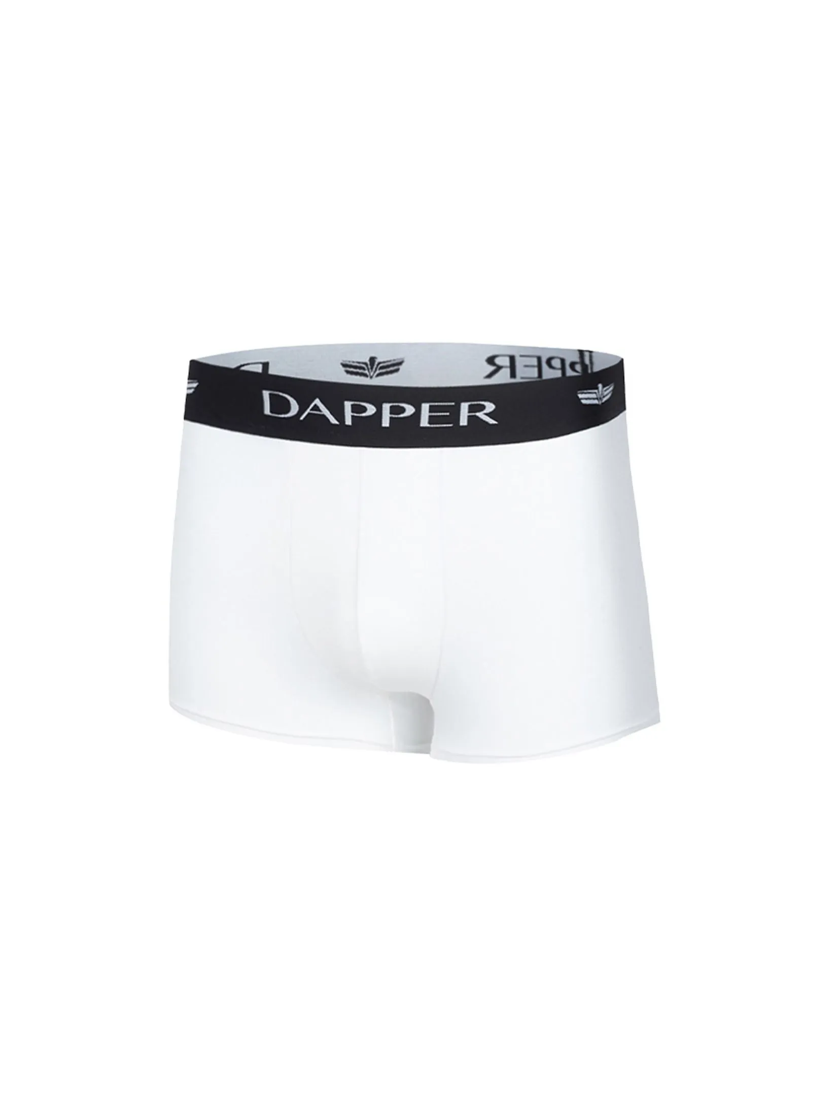 DAPPER DAPPER Iconic Pima Cotton Trunks White (Pack 2 Pcs.)