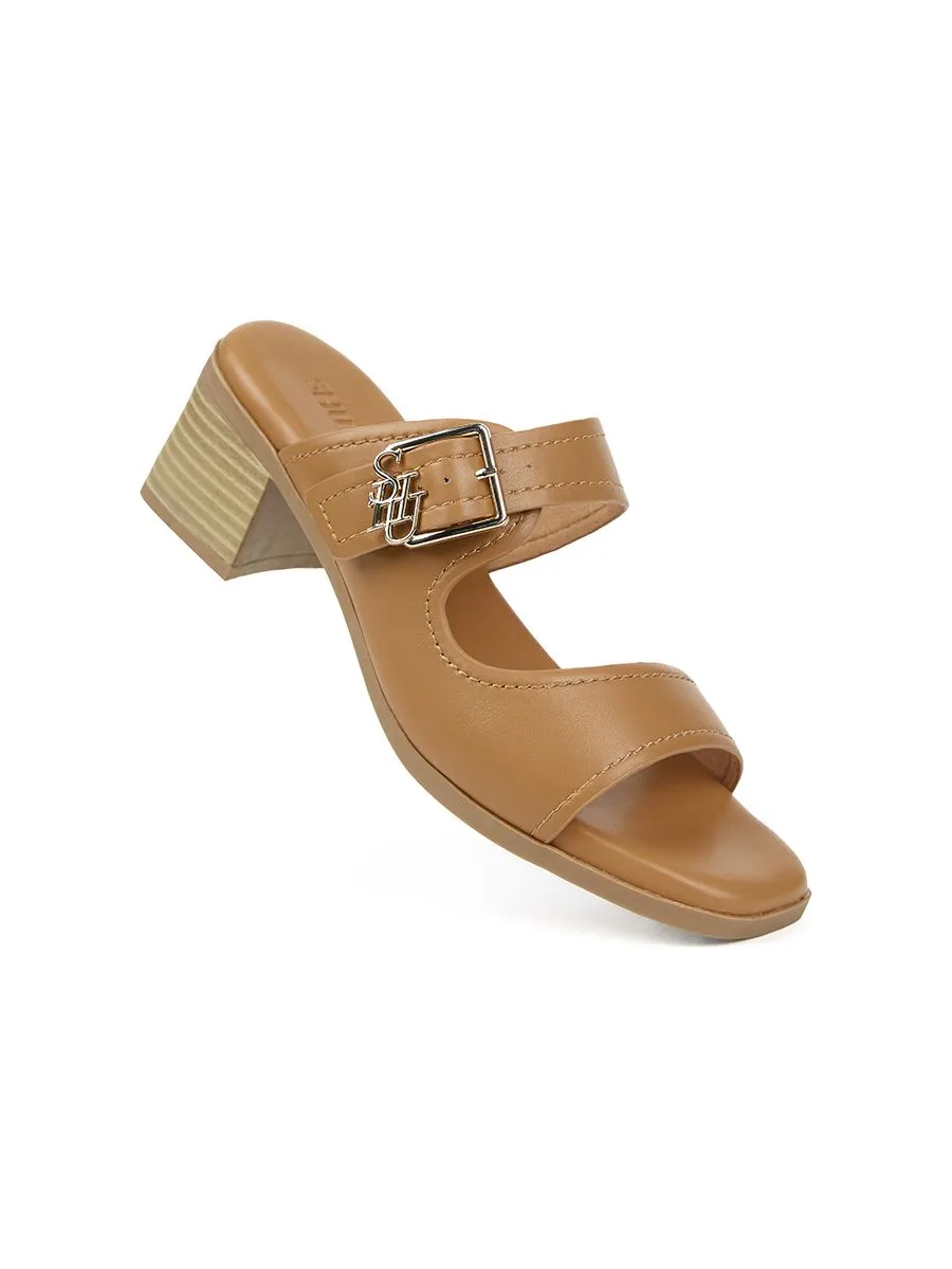 SHU WOWEN  BEDDY 2" SIGNET BELTS - BROWN