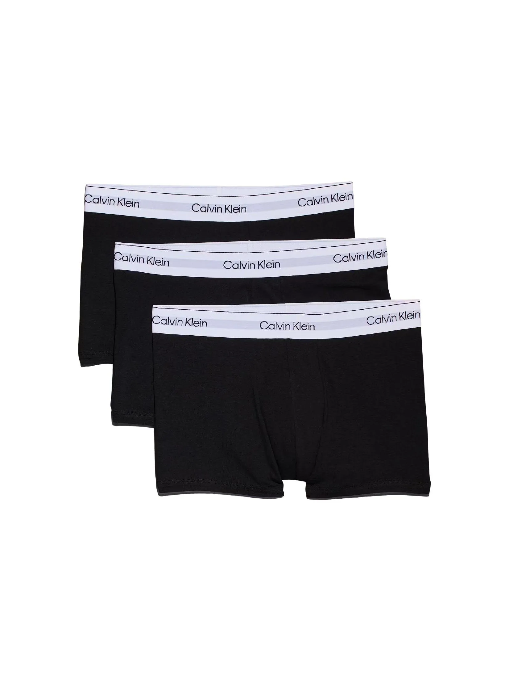 CALVIN KLEIN Men's Icon Cotton Stretch Trunk 3Pack Black