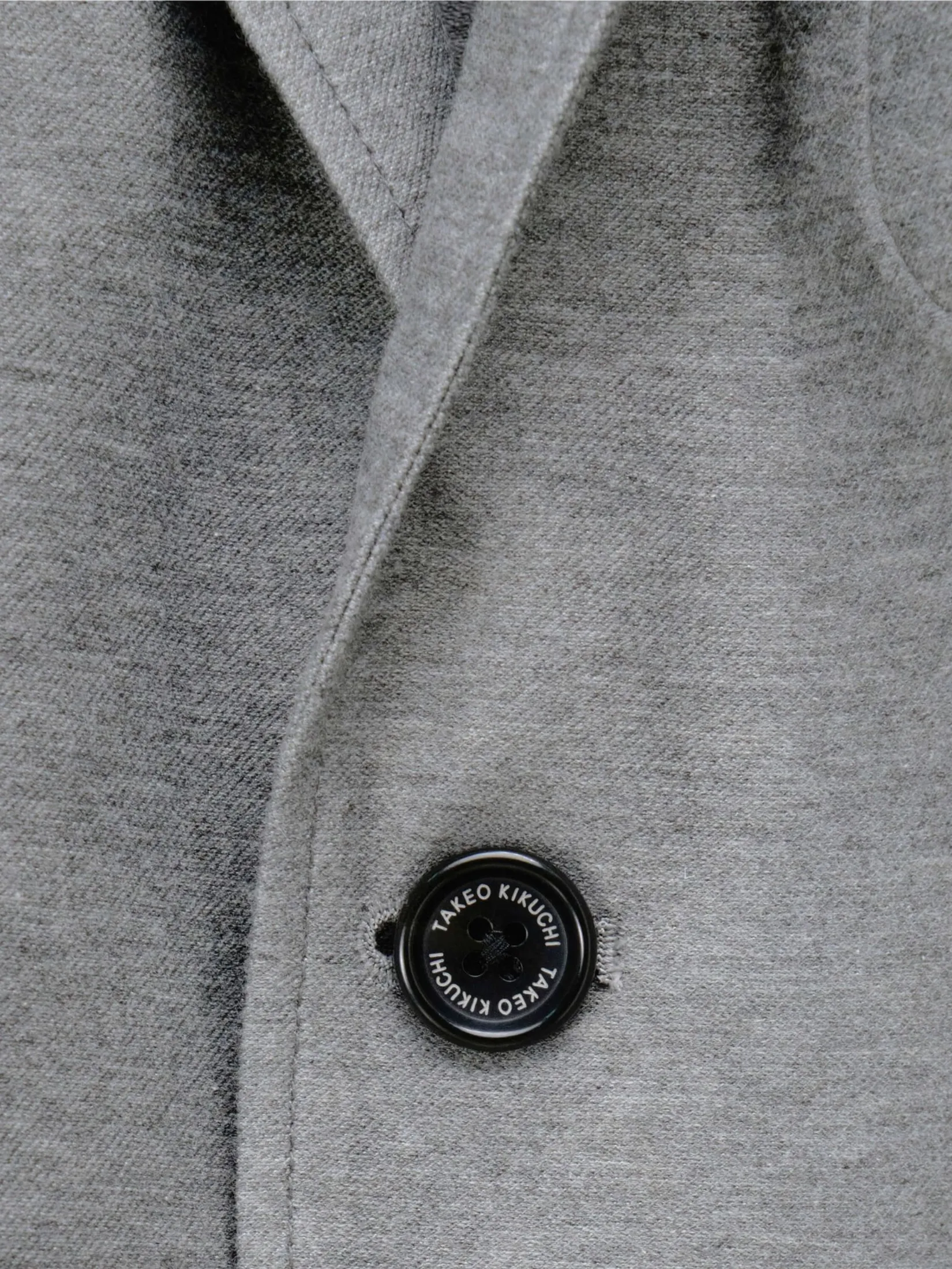 TAKEO KIKUCHI MEN GREY TWILL JERSEY CASUAL SUIT JACKET