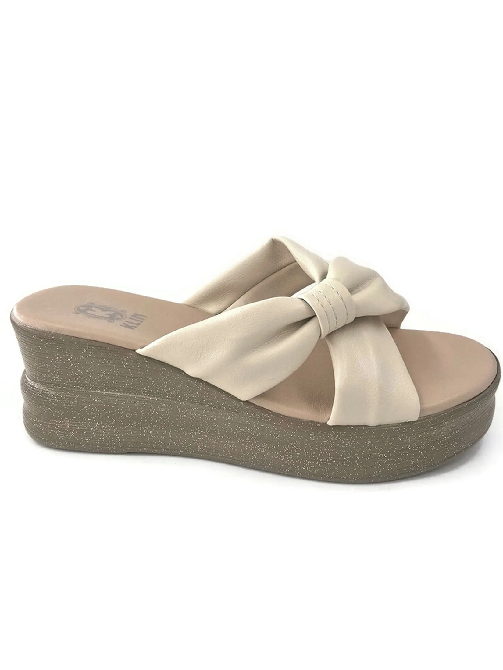 KLIN Woman Wedge Sandals Ivory