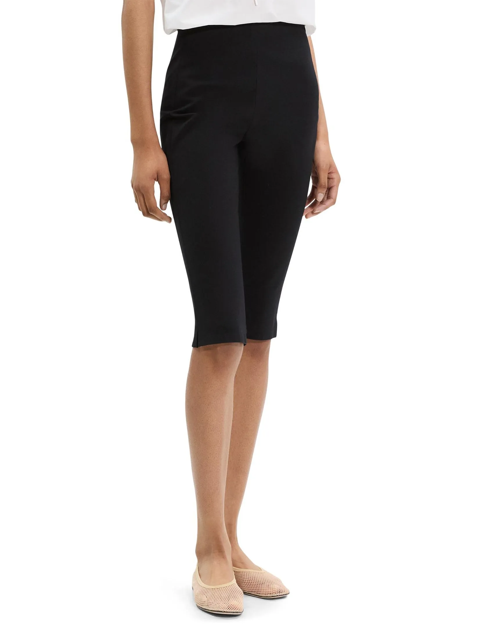 THEORY Women Capri Pant in Bistretch Black