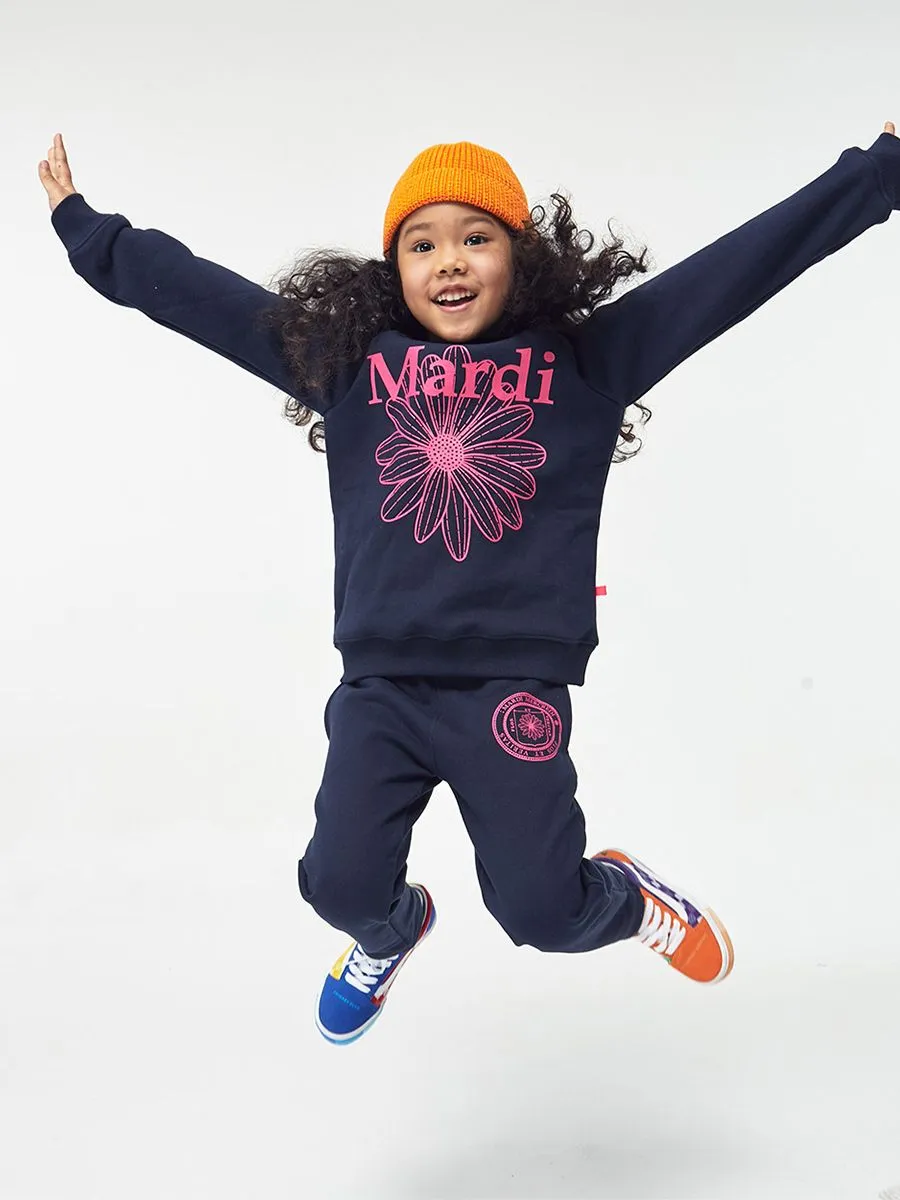 MARDI MERCREDI LES PETITS Sweat Pants Original Univ Navy Violet