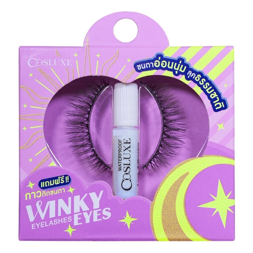 Cosluxe Winky Eyes Eyelashes 1Pair With Adhesive D-02 - D-02