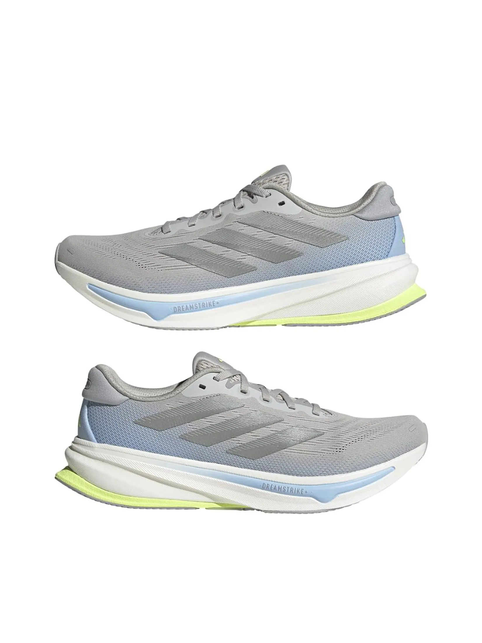 ADIDAS Men Running Shoes Supernova Rise 2 IH8708 Grey Two / Matte Silver / Hi-Res Yellow