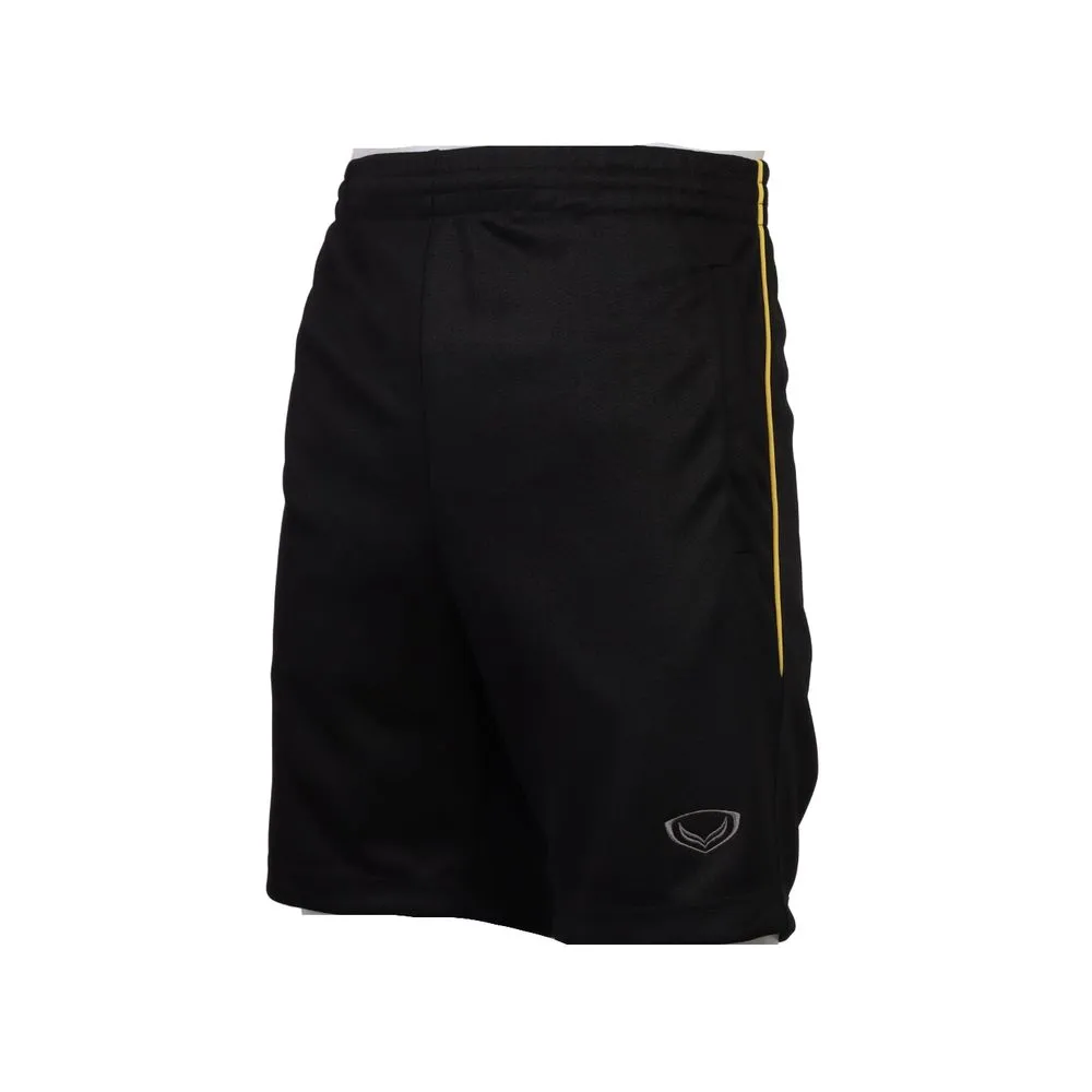 GRAND SPORT Black-Yellow Shorts Pants (002961)