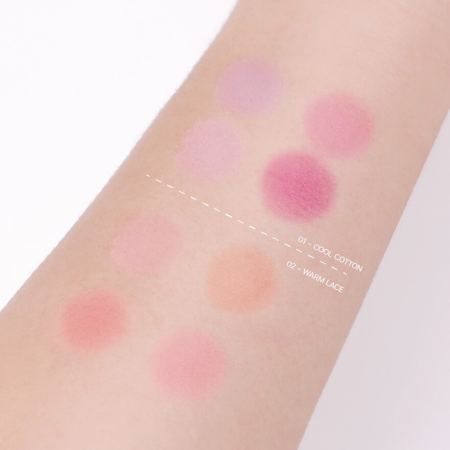 #Meilinda Chiffon Ribbon Blush 8.8g 01