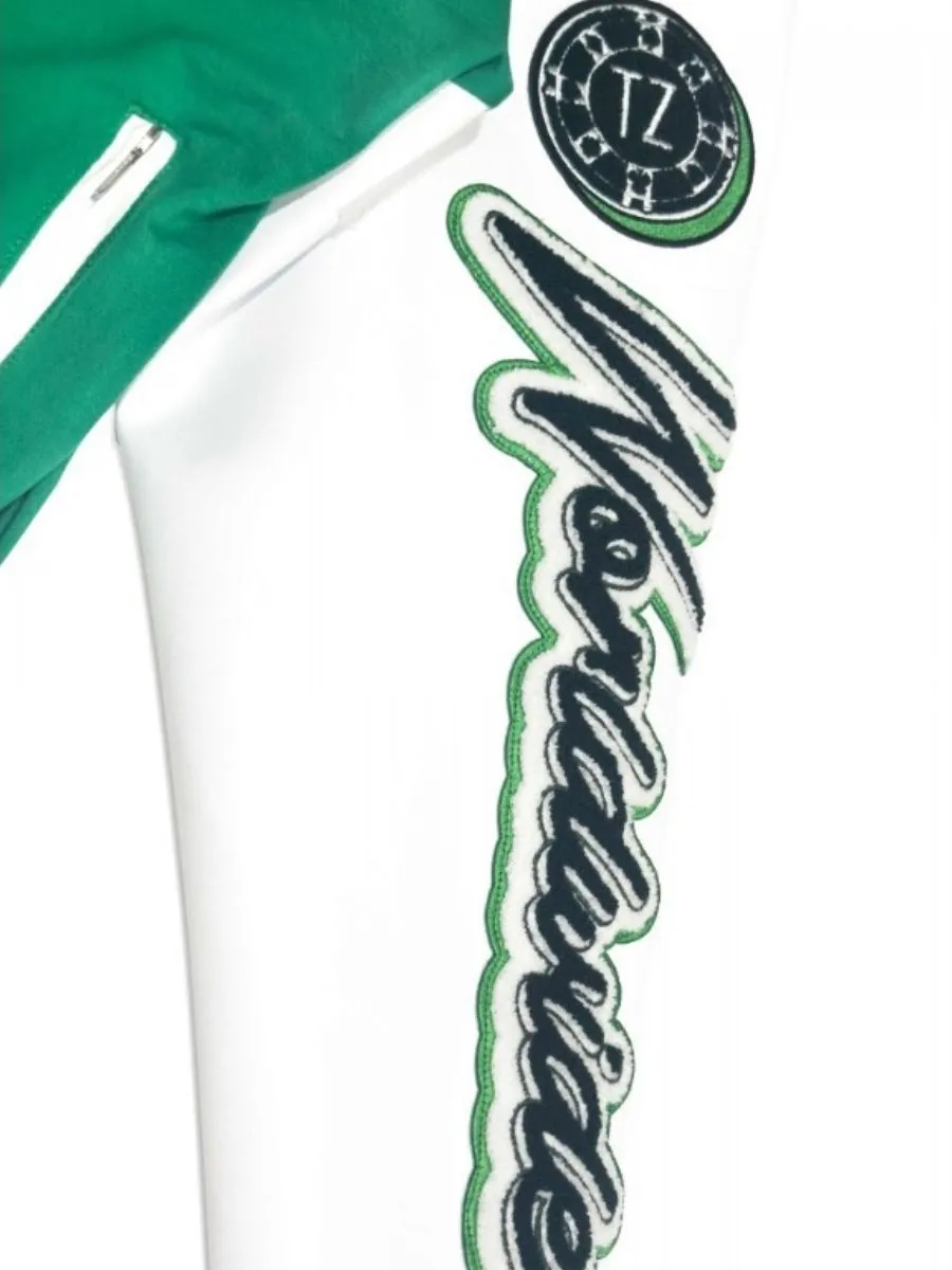 TZ WORLDWIDE Men JACKET VARSITY JACKET - LUCKY GREEN