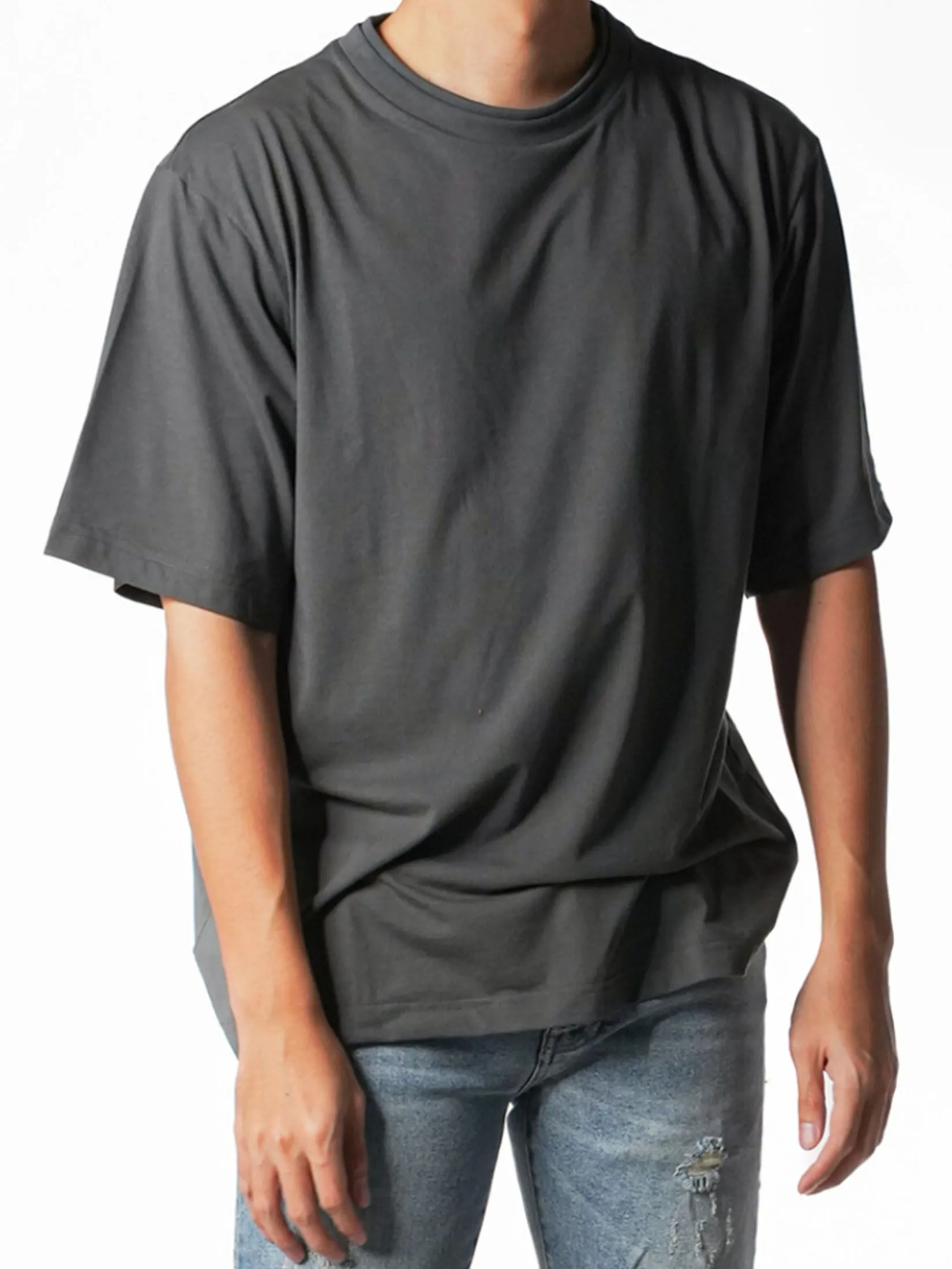 ERA-WON Oversized T-Shirt Short Sleeves Grey