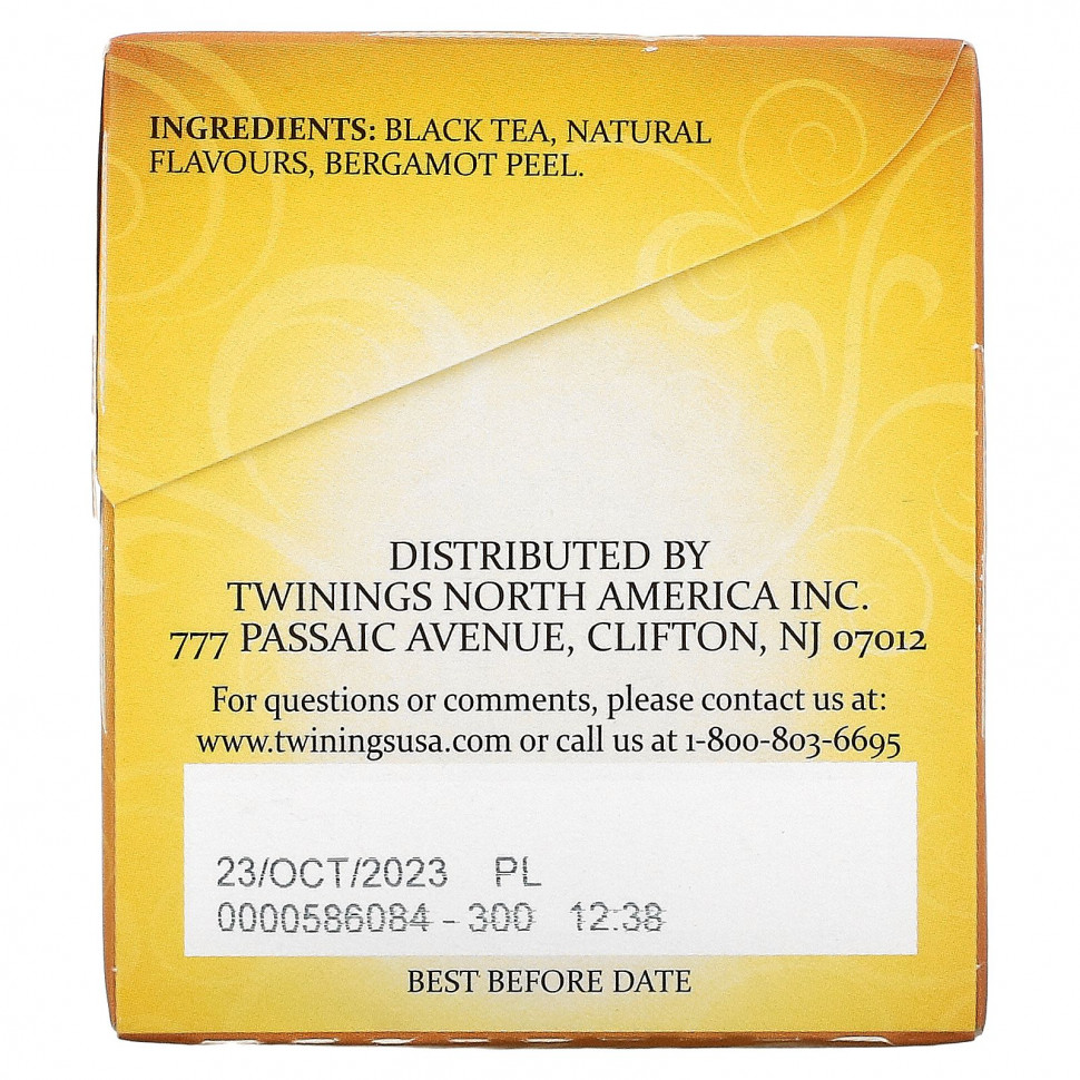 Twinings, Классический чай 'Эрл Грей', 25 пакетиков, 1.76 унций (50 г)
