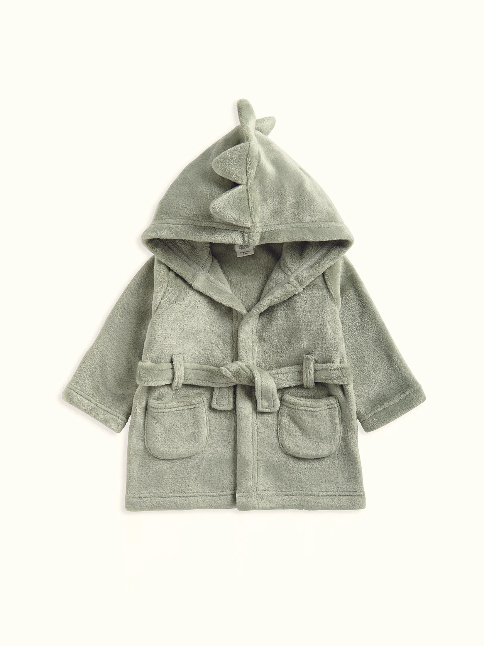 MAMAS & PAPAS Boy Toddler Dressing Gown Dino Green