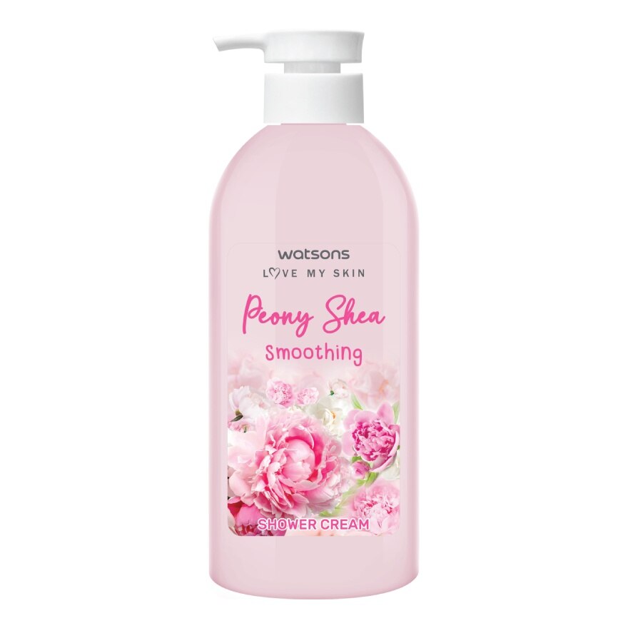 Watsons Peony Shea Smoothing Shower Cream 450 ml.