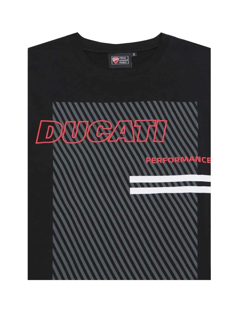 DUCATI BLACK T-shirt Loose Fit for men DCT52 061