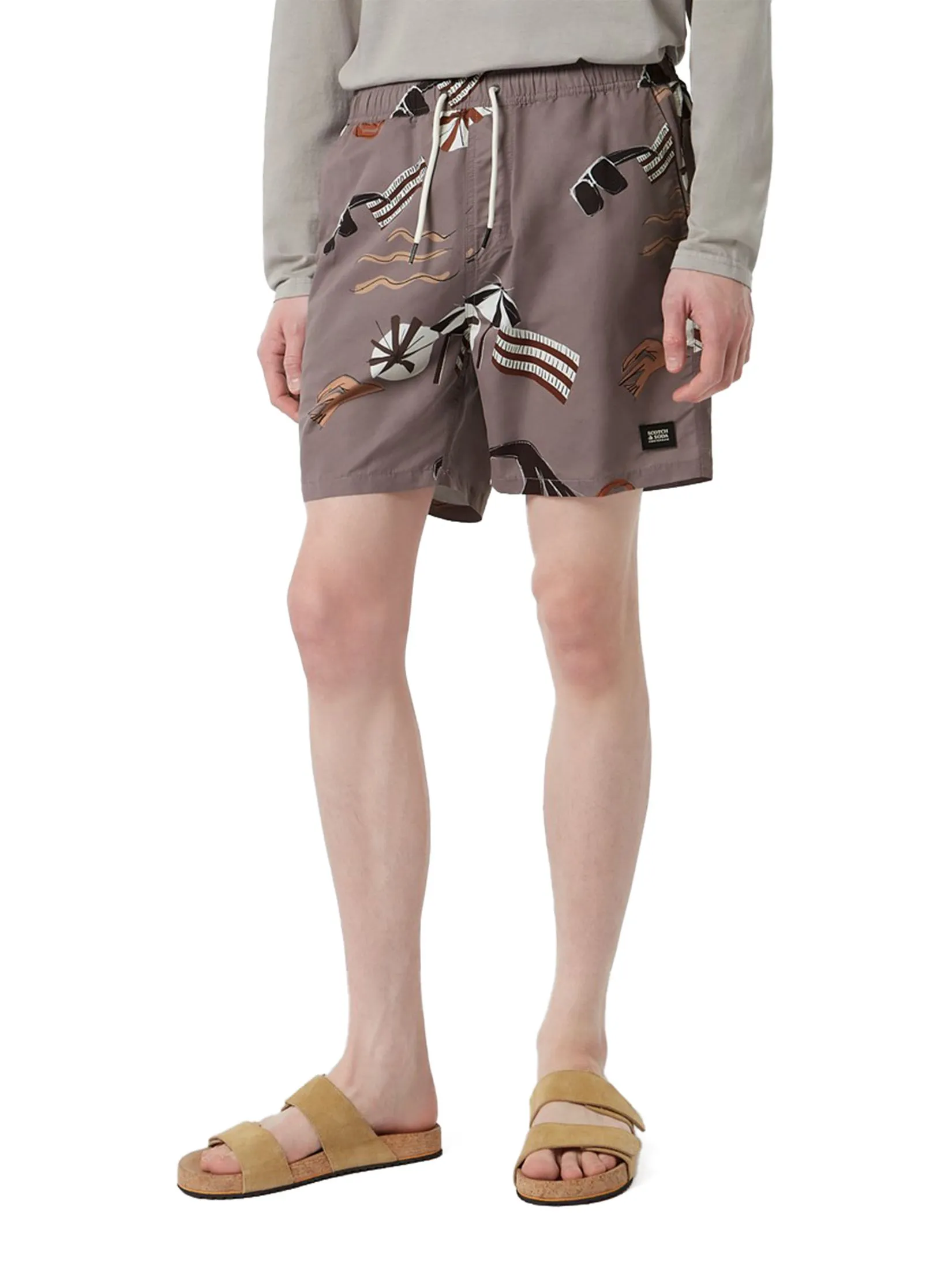 SCOTCH&SODA Men Swimshort Printed Mid-Length