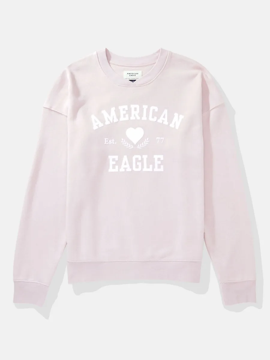 AMERICAN EAGLE WOMEN  INTL KI CLASSIC CREW 575 LILAC ICE