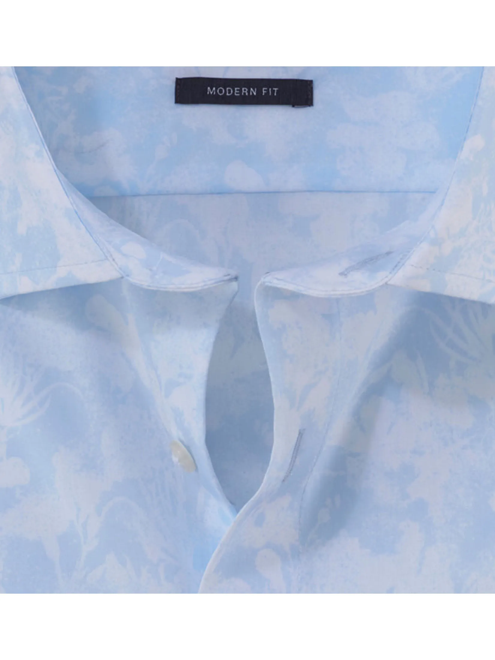 OLYMP MEN S SHIRT SHORT SLEEVES CASUALSHIRT MODERN FIT EASY IRON BLUE