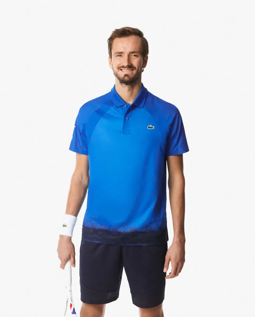 LACOSTE Lacoste Tennis x Daniil Medvedev Polo Shirt Blue