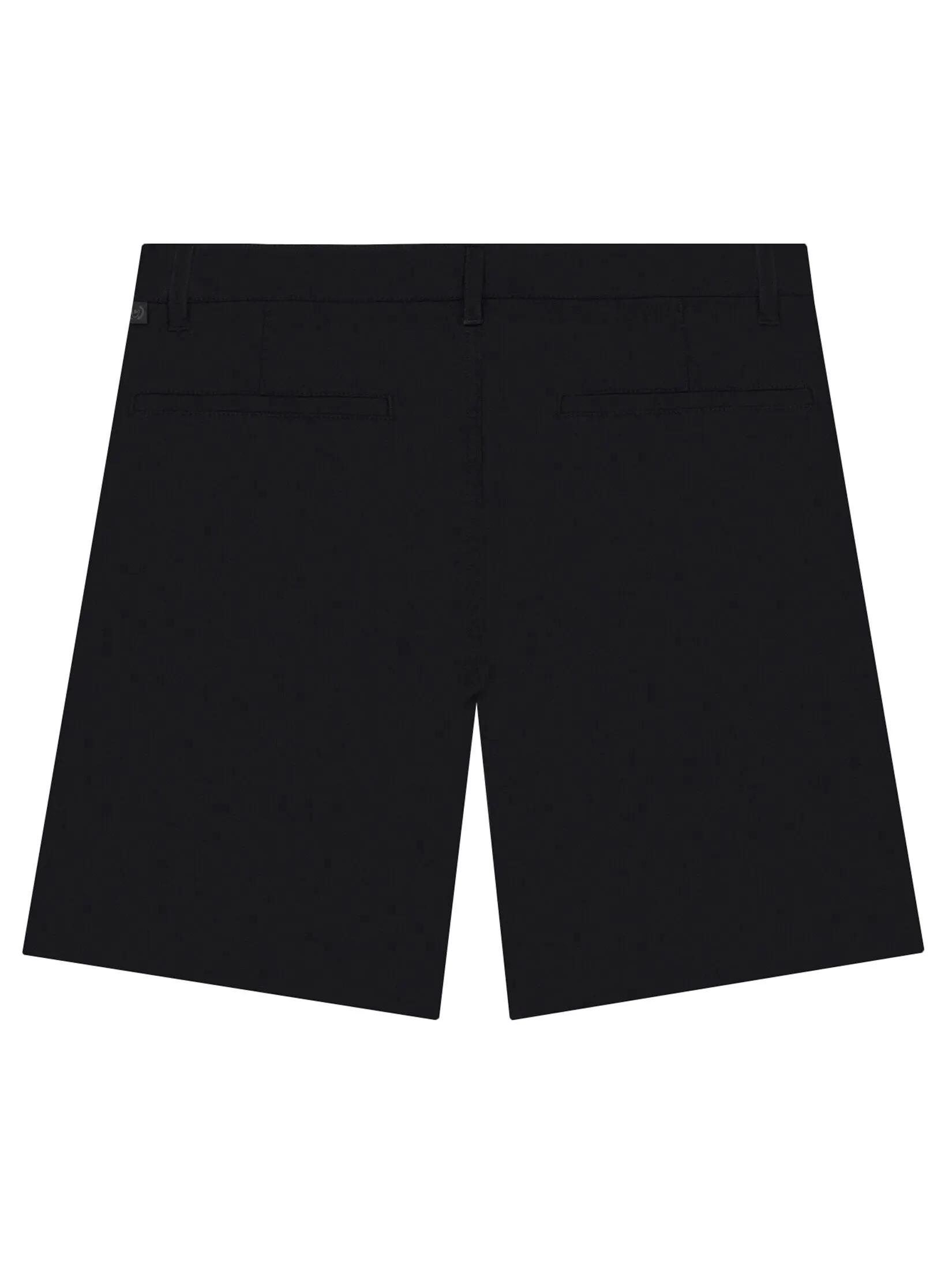 GIORDANO Men's Twill Slim Hidden Comfort Shorts (180° Waistband) Signature black