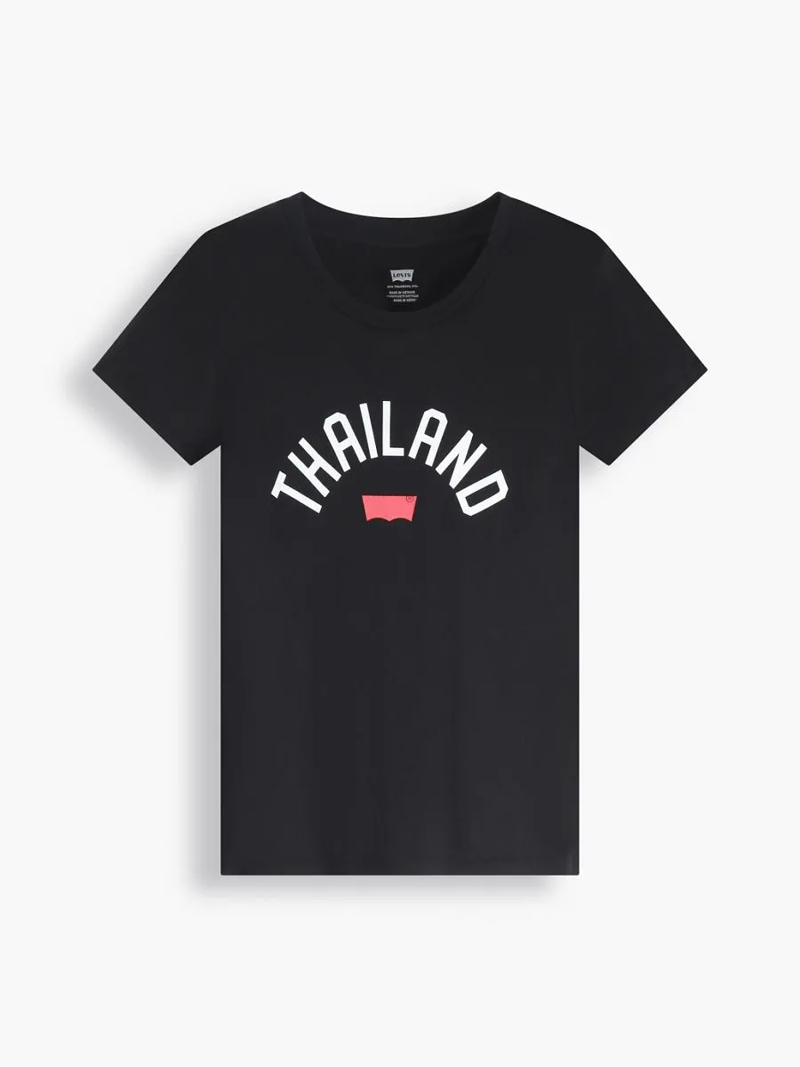 LEVI'S Women's Perfect T-Shirt Thailand Arc Mineral Black