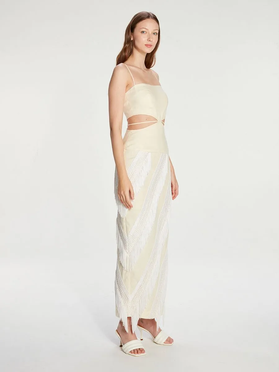 JANESUDA (SS23) Cream Dress