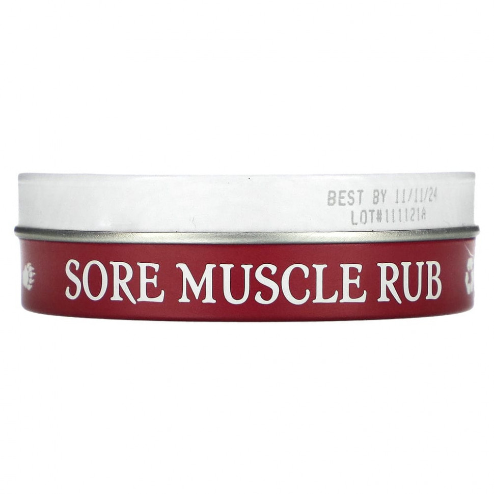 Badger Company, Sore Muscle Rub, мазь от боли в мышцах с кайенским перцем и имбирем, 21 г (0,75 унции)