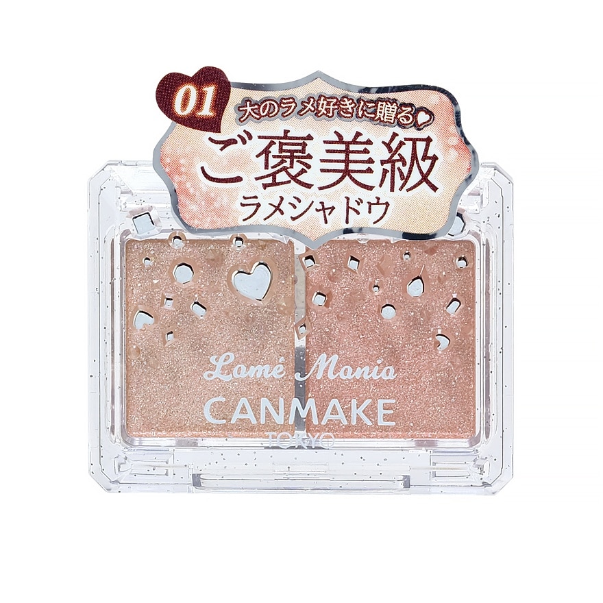 Canmake Lame Mania Eyeshadow 01 - 01 Apricot Puree