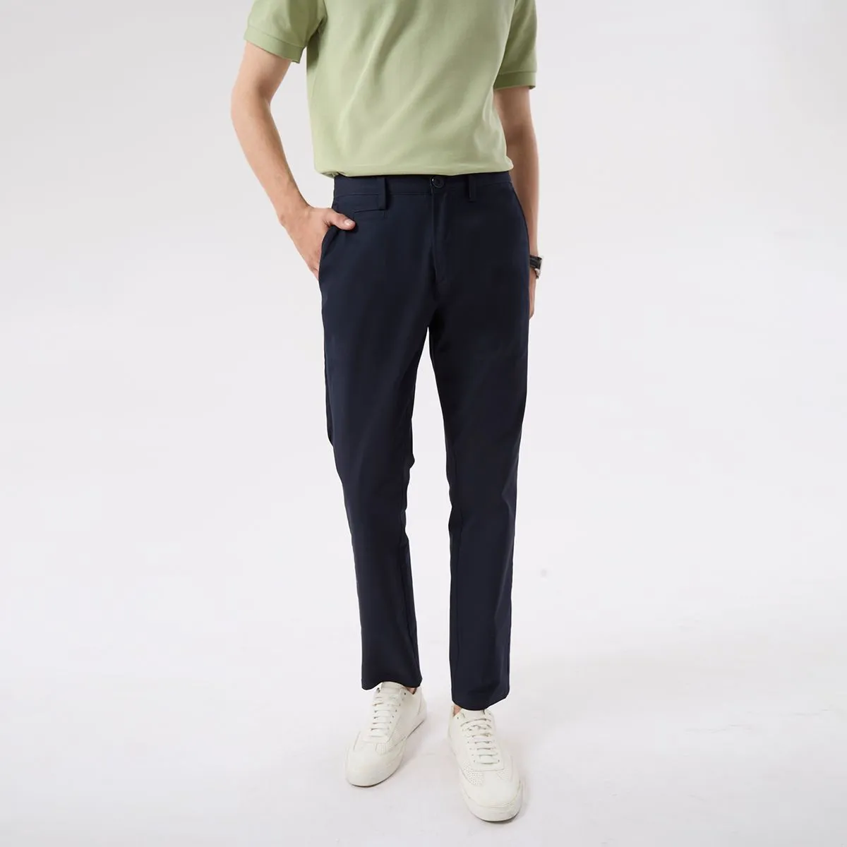 LTD Slim Fit Chino Pants Men Navy Blue