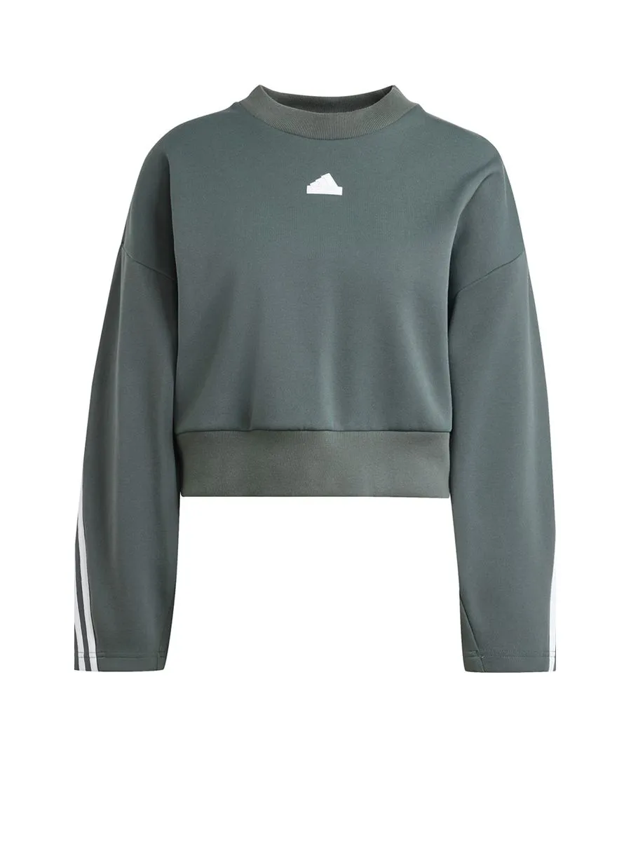 ADIDAS Women Sweatshirt Future Icons 3-Stripes Legend Ivy
