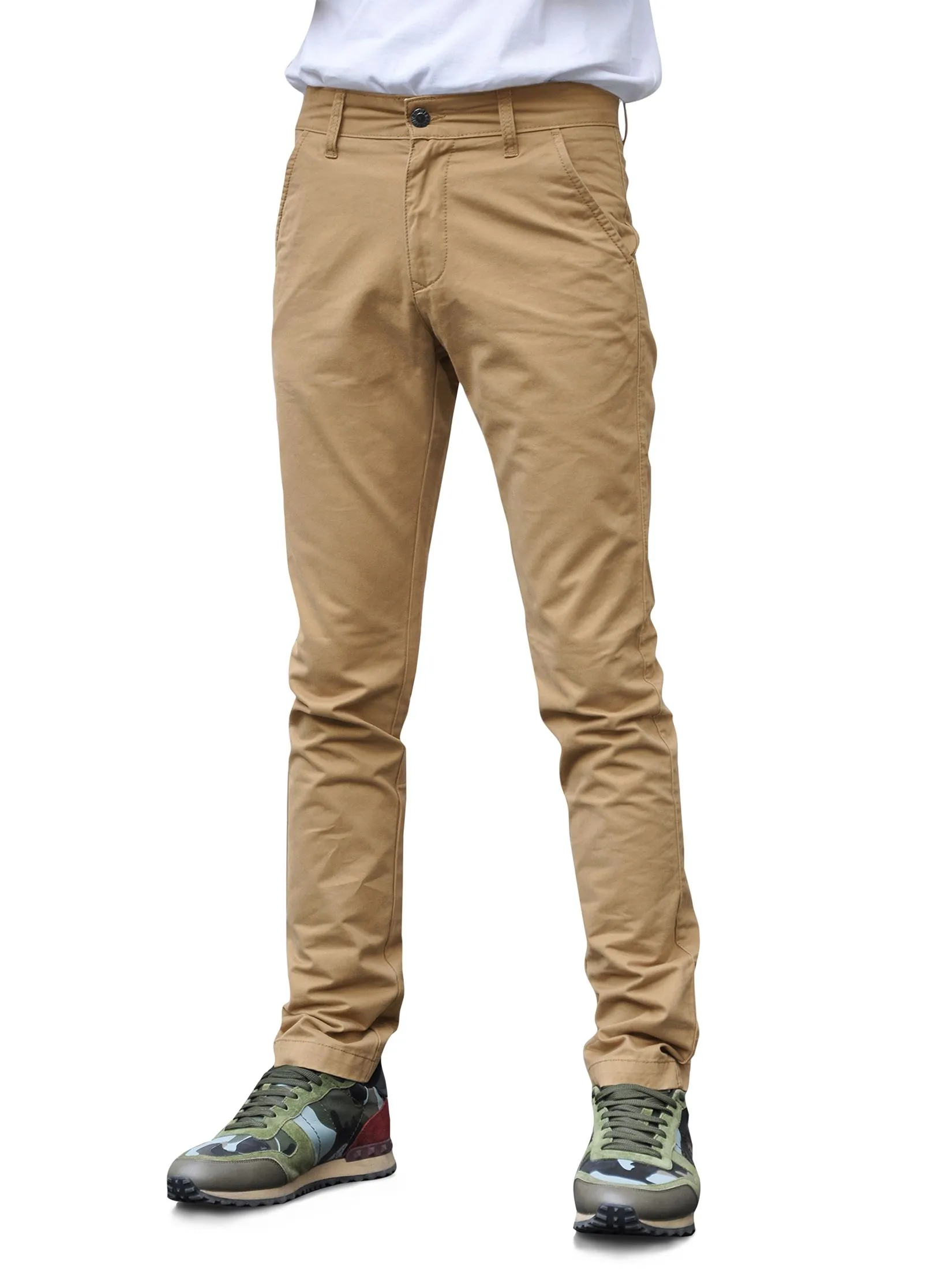 SIMPLE&RAW Timber Chino Pants Sk814 Brown