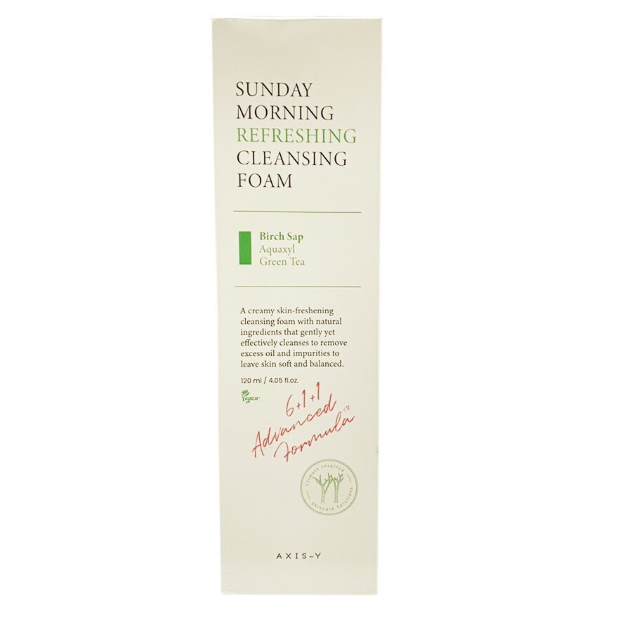 Axis-Y Sunday Morning Refreshing Cleansing Foam 120 Ml. โฟม ล้างหน้า