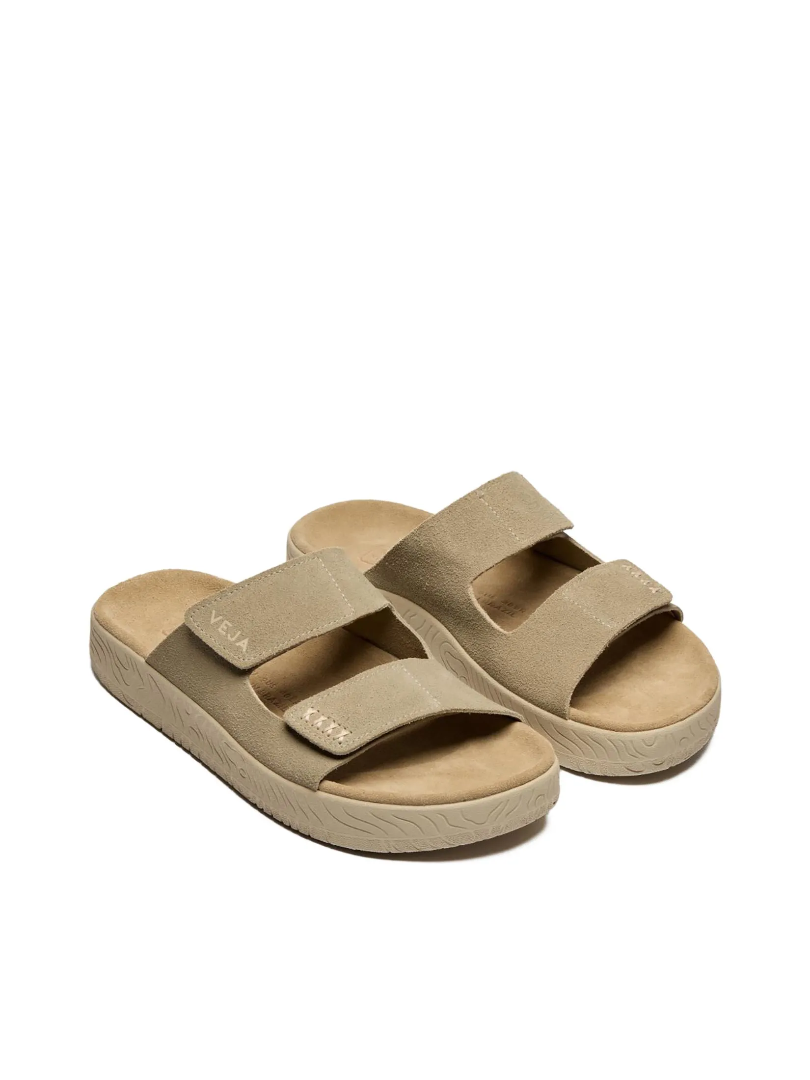 VEJA Men Slide Sandals Etna SS25 Taupe Almond