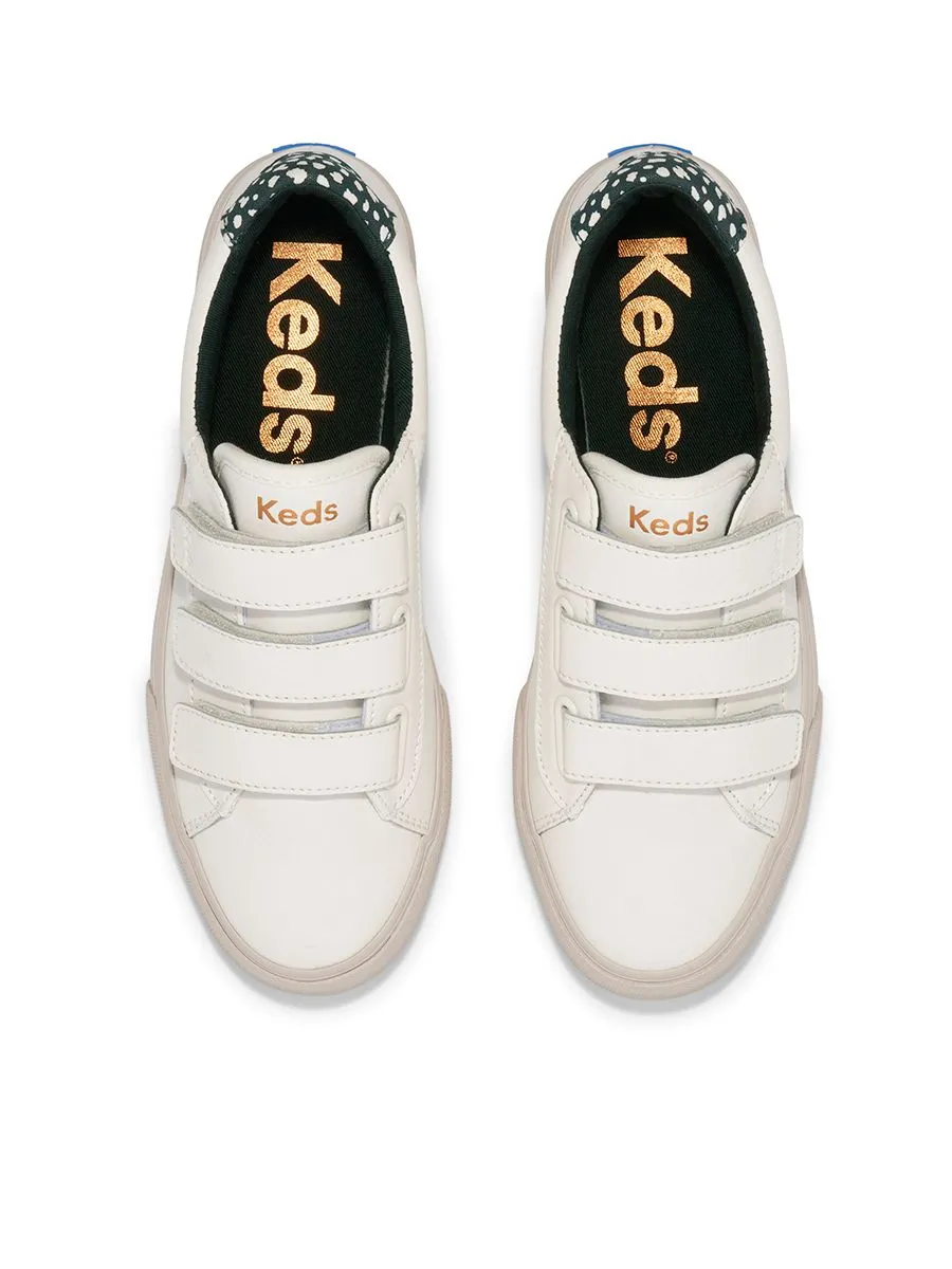 KEDS Women Jump Kick V Leather White