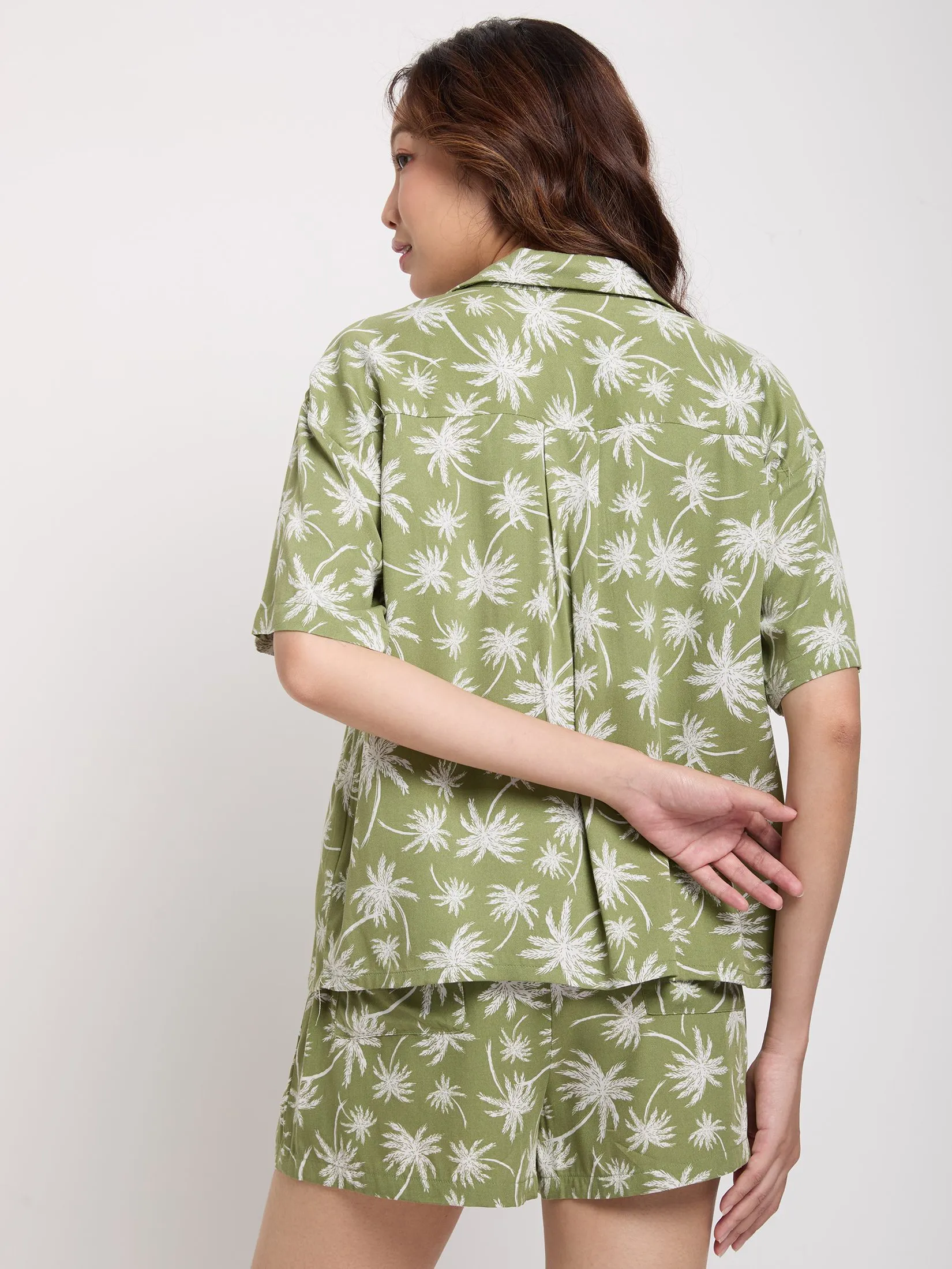 DEFRY 01 Women Shirt Short Sleeves 2503BSSW044 Green