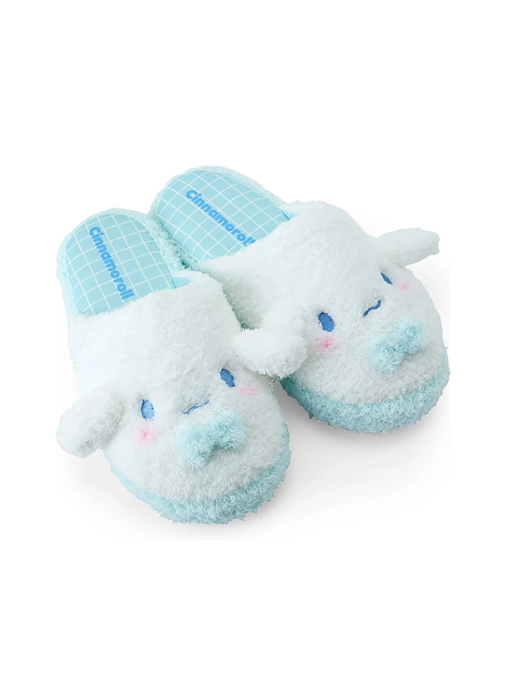 SANRIO Room Slippers Face Cinnamoroll Blue