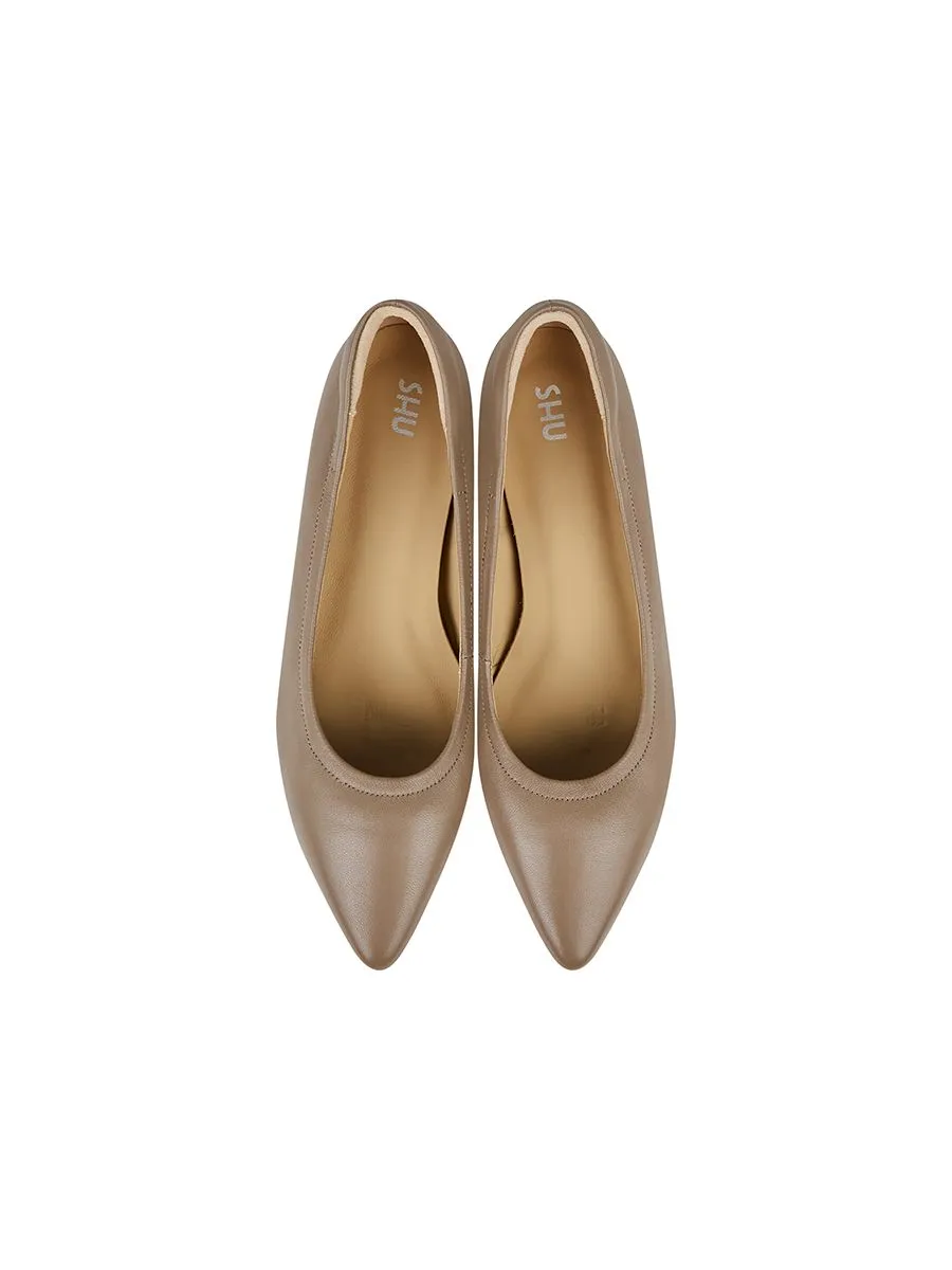 SHU WOMEN CELEB HEELS 1" ORIGINAL HIDDEN HEELS  - ETOUPE