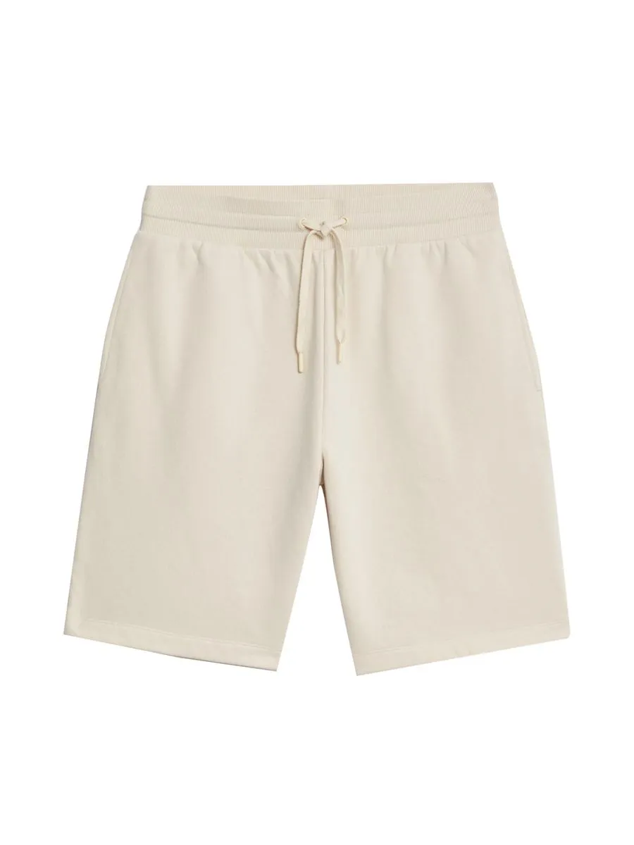 MARKS & SPENCER Men Shorts Cotton Rich Oversized Jersey NZ_Ecru