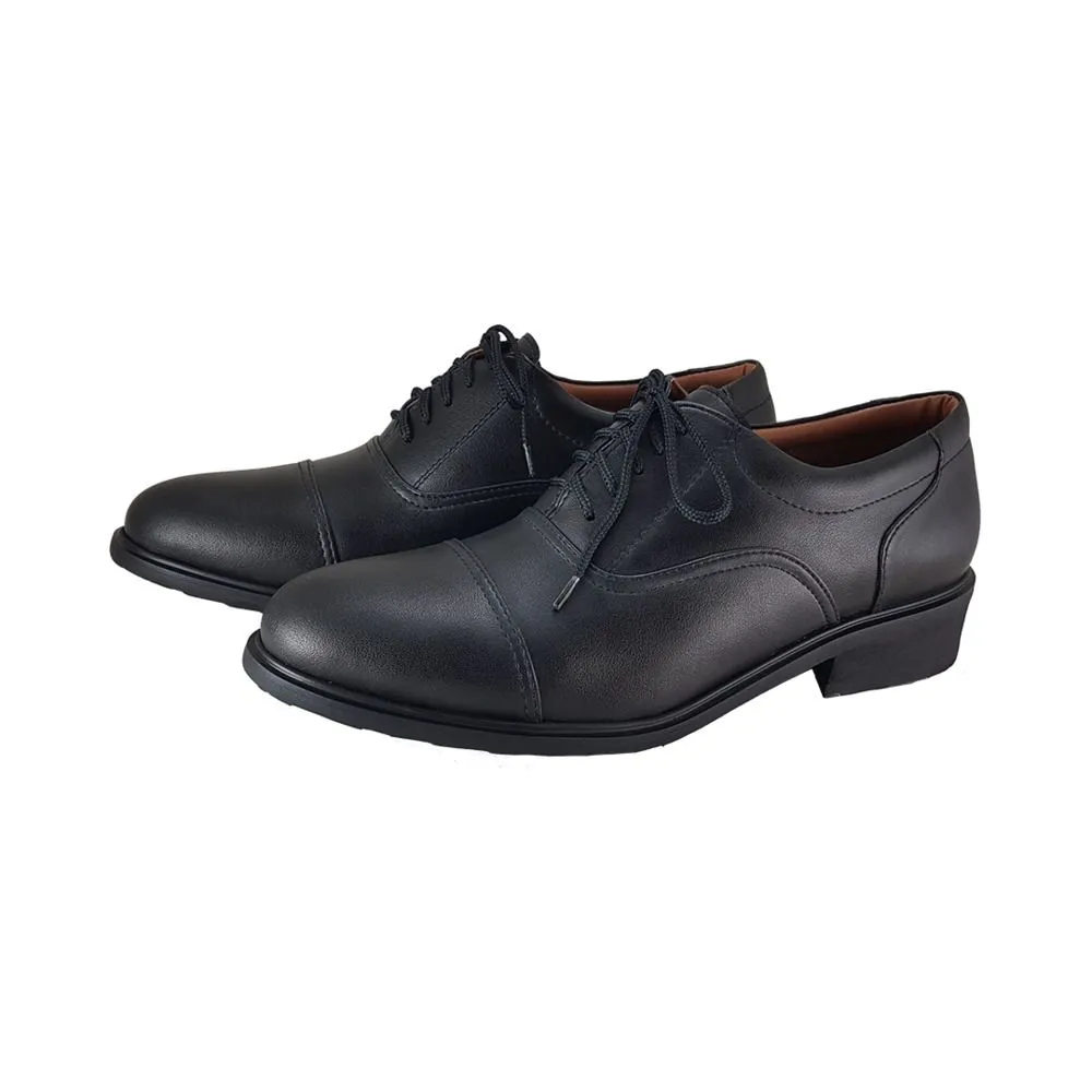 FREEWOOD SHOES leather biz laced B5839301-black