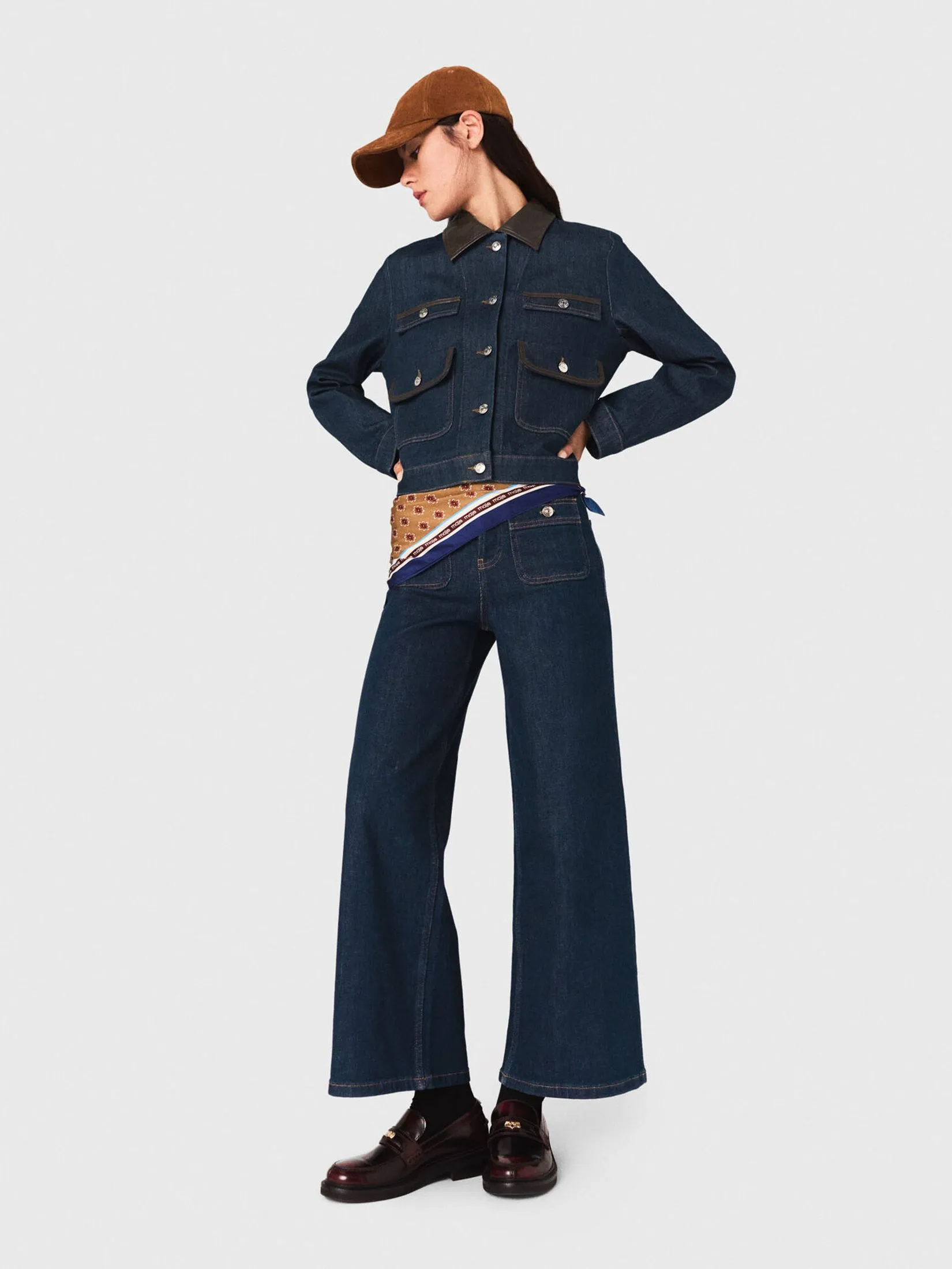 MAJE Women Jeans Straight-Leg