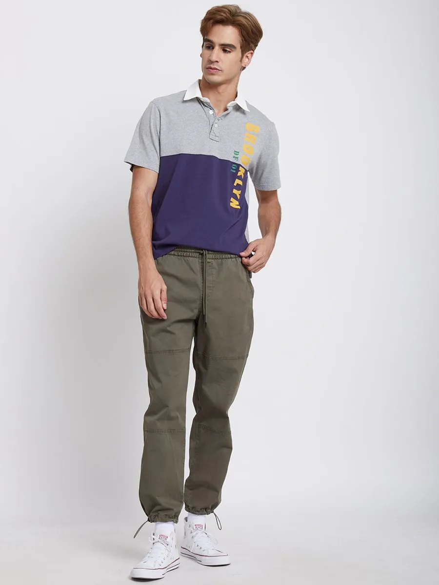 DEFRY 01 Men Polo Short Sleeves Grey